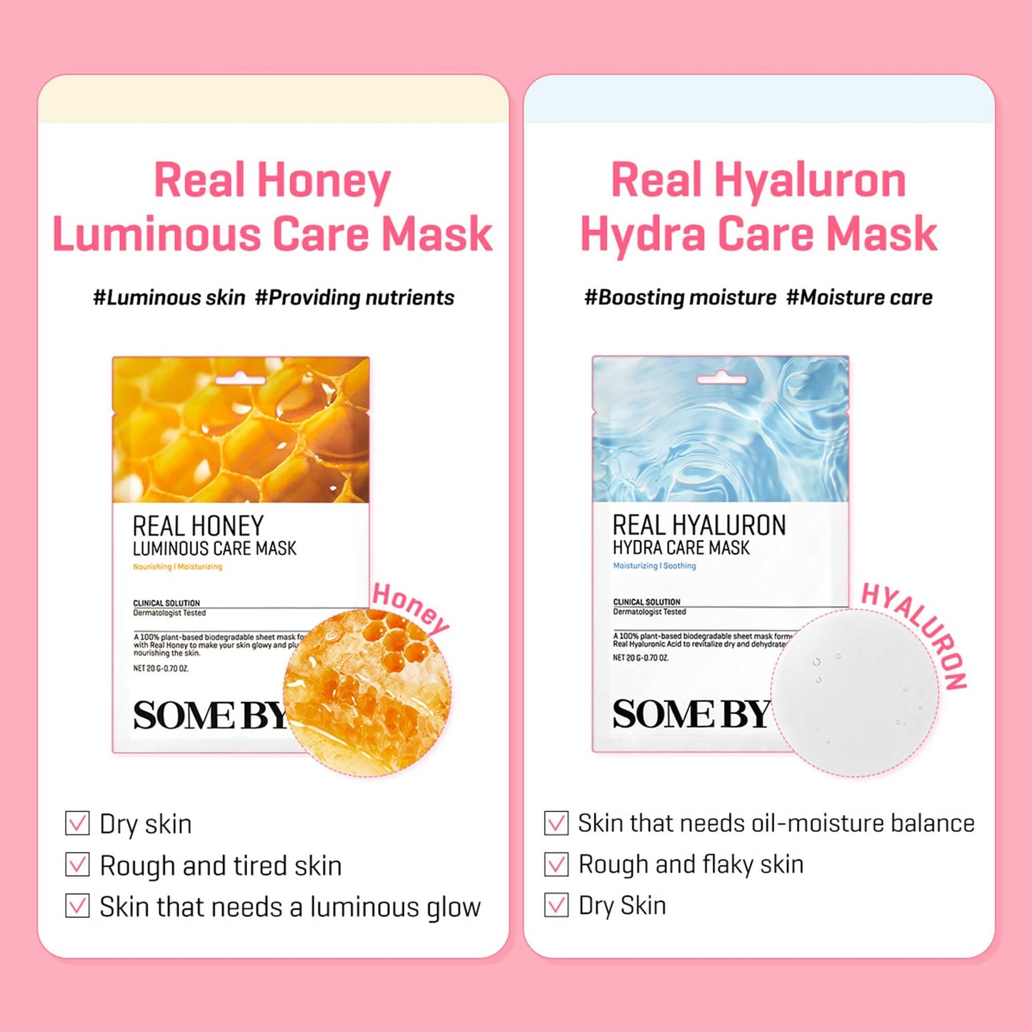 SOME BY MI Real Aloe Soothing Care Mask - Pack of 10 - Made from Real Aloe for Dry and Oily Skin - Daily Vegan Korean Sheet Mask for Skin Calming and Soothing - Korean Skin Care