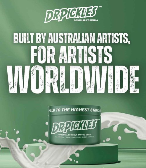 Dr Pickles Original Formula Tattoo Glide, Anti-Imflammatory, Skin Nourishing, Smooth Gliding - 5.3 oz / 150g