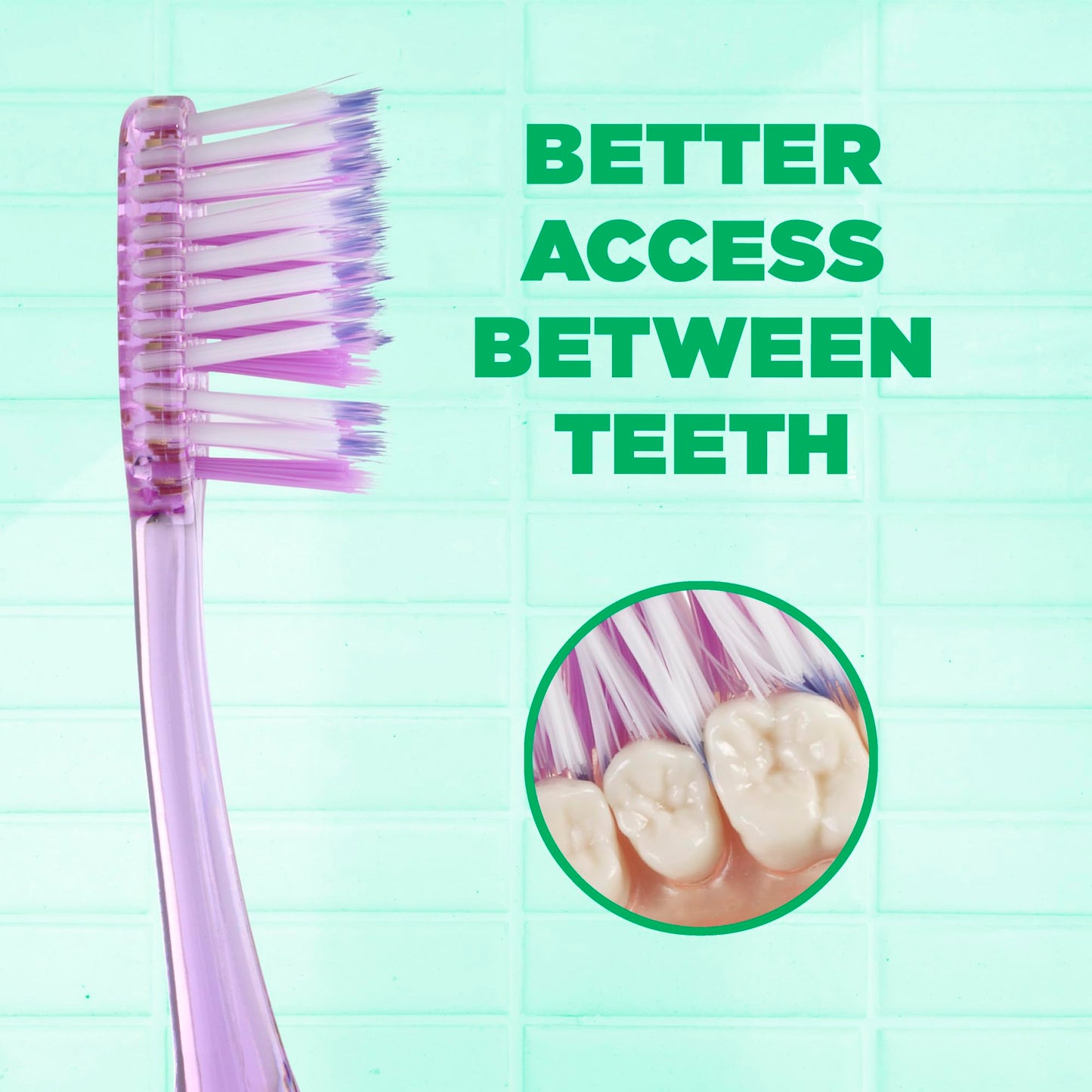 GUM Technique Deep Clean Toothbrush - Compact Soft - Soft Toothbrushes for Adults with Sensitive Gums - Extra Fine Bristles, 2ct (6pk)