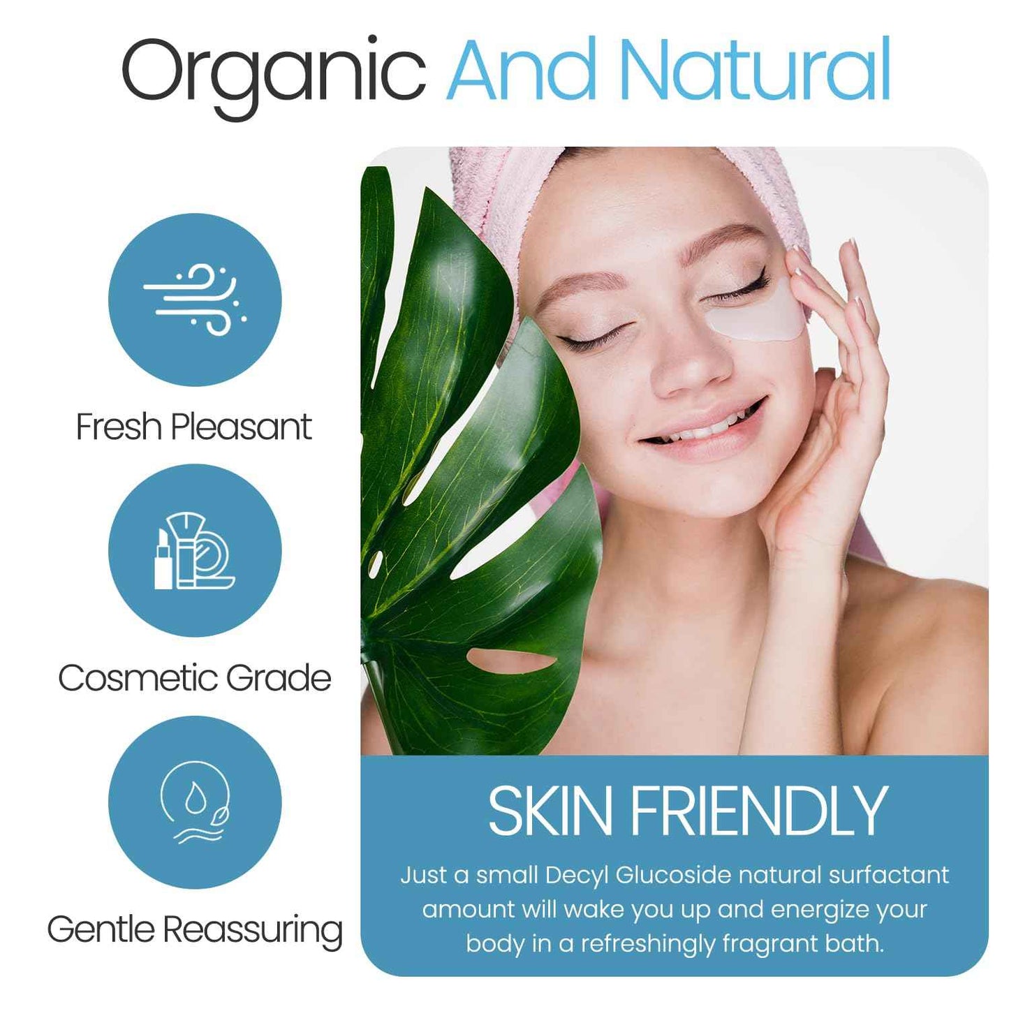 Decyl Glucoside Organic 12 Oz / 354 mL Mild Non-Ionic Surfactant - Plant-Based Gentle Cleansing & Foaming Agent for DIY Cosmetics Skincare & Haircare, Versatile Emulsifying Agent by Talsen Chemicals