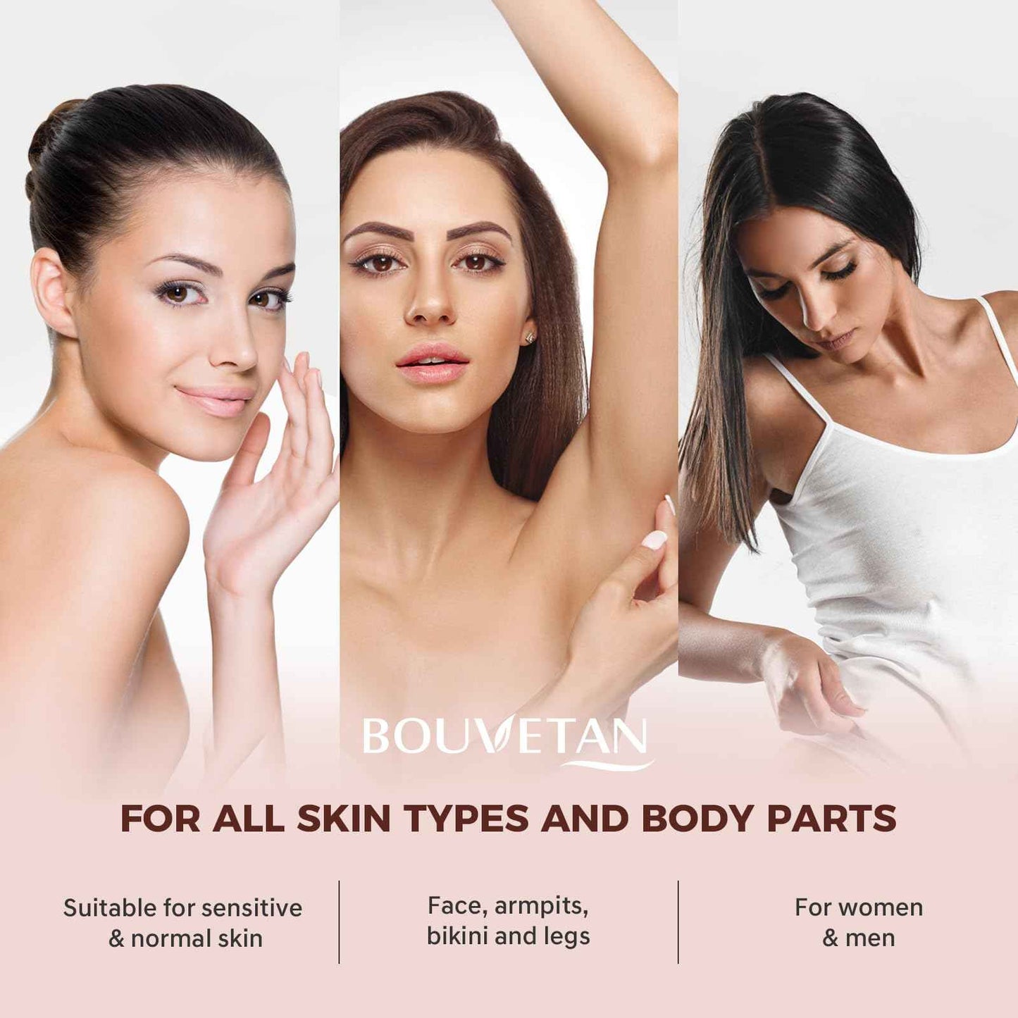 Bouvetan Wax Beads for Hair Removal, 2.2lb/1000g Hard Waxing Beans for Full Body, Brazilian, Bikini, Face, Eyebrows, Home Wax Refill for Women & Men, Pack of 10 with Pre & Post Oil