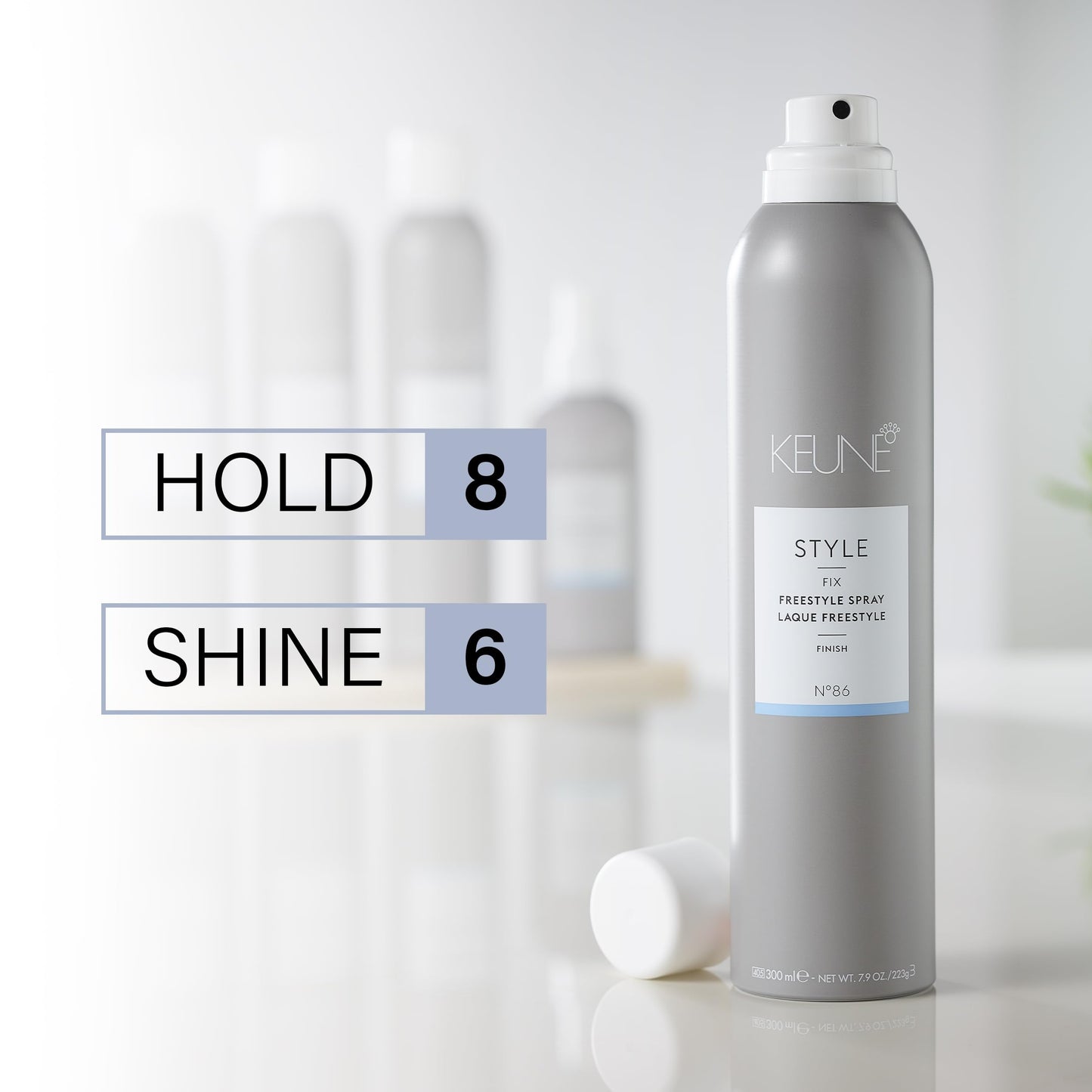 Keune Style Freestyle Spray Hairspray for Flexible Hold, Long-lasting & Lightweight, 9.1 Fl Oz