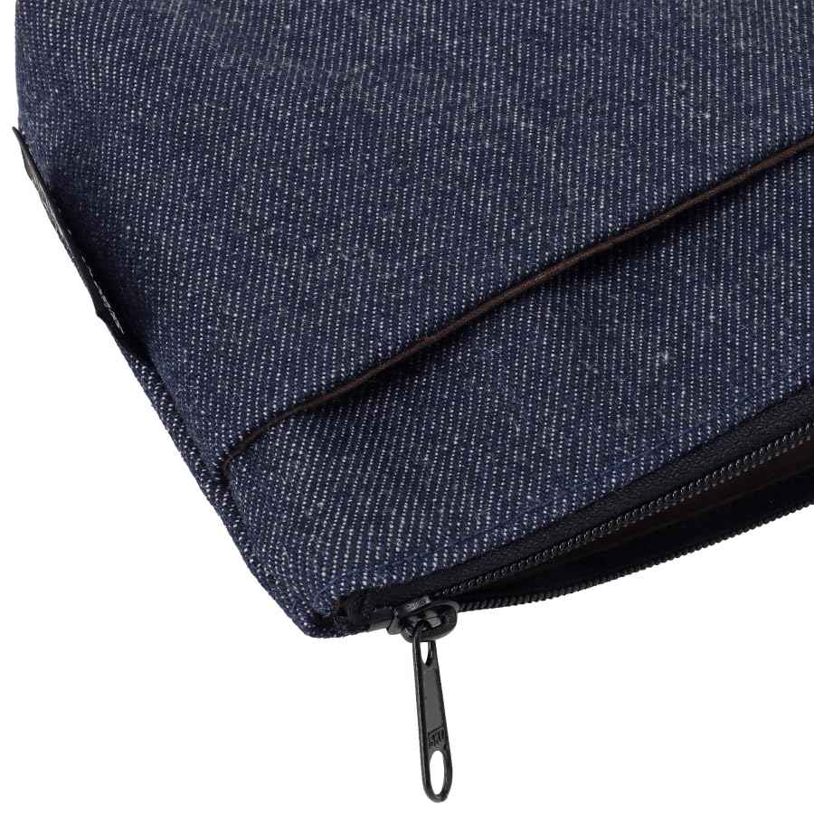 千糸繍院 Brocade zipper pouch, lined with lining and front pocket Nishijin brocade, 1, size S. (Denimu)