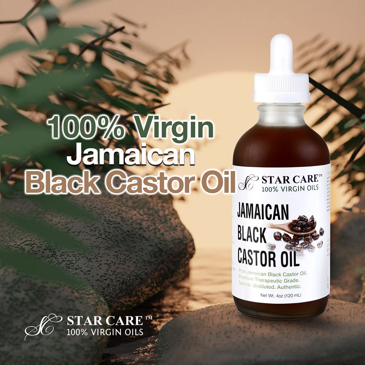 STAR CARE 100% Virgin Jamaican Black Castor Oil 4oz/ 120ml (Lavender)