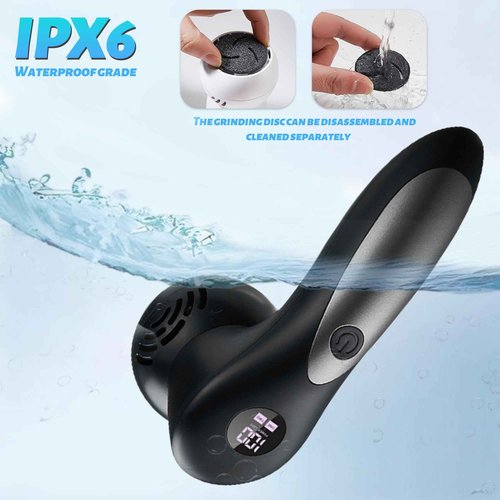 Doeean Electric Feet Foot Callus Remover Equipped with A Vacuum System Foot Scrubber 17 in 1 Professional Foot Care Tool Ipx6 Waterproof Rating for Removing Hard Cracks Dryness and Dead Skin (Black)