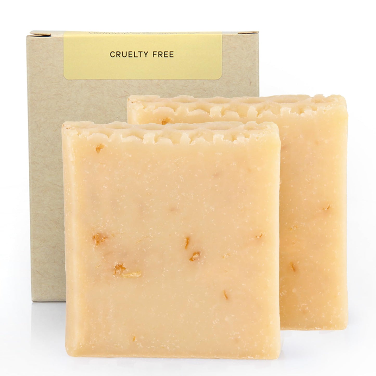 AUTHENTIC BATH & SOAP - Honey & Oatmeal Bar Soap - Cold Processed, Natural, Moisturizing, Soothing, for Men & Women, Handmade, Parabens Free, Cruelty Free, All Skin Types. (Pack of 2) 4.2 Oz Each