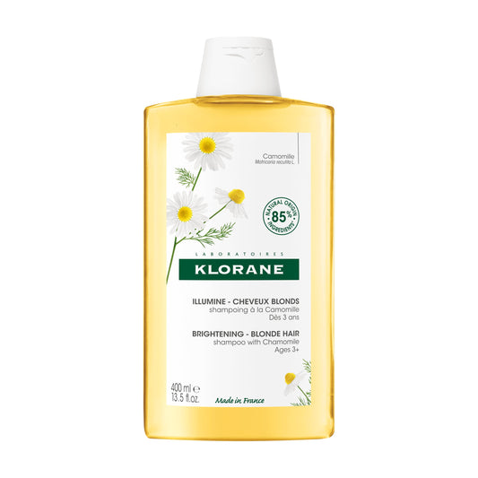 Klorane – Brightening Shampoo with Chamomile – Enhances Highlights & Brightens Blonde Hair – Hydrogen Peroxide, Ammonia, Silicone, Paraben & Sulfate Free – 13.5 fl. oz.