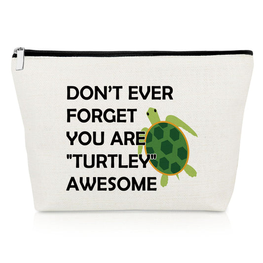 Turtle Makeup Bag Turtle Gifts Sea Turtle Gifts Inspirational Gifts for Girls Turtle Lovers Gifts for Daughter Encouragement Gift Turtle Gift for Girlfriend Graduation Birthday Gift Cosmetic Pouch