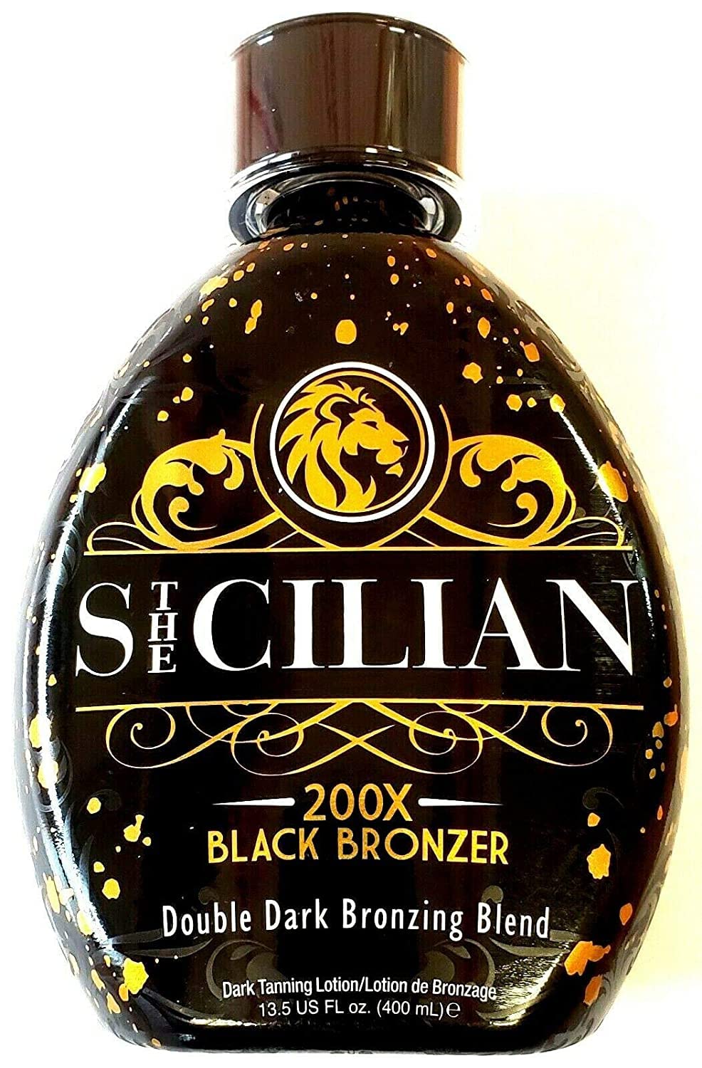 The Sicilian 200X Black Bronzer Dark Tanning Lotion Indoor Tanning Beds & Outdoor Bronzing Sun Tan Lotion