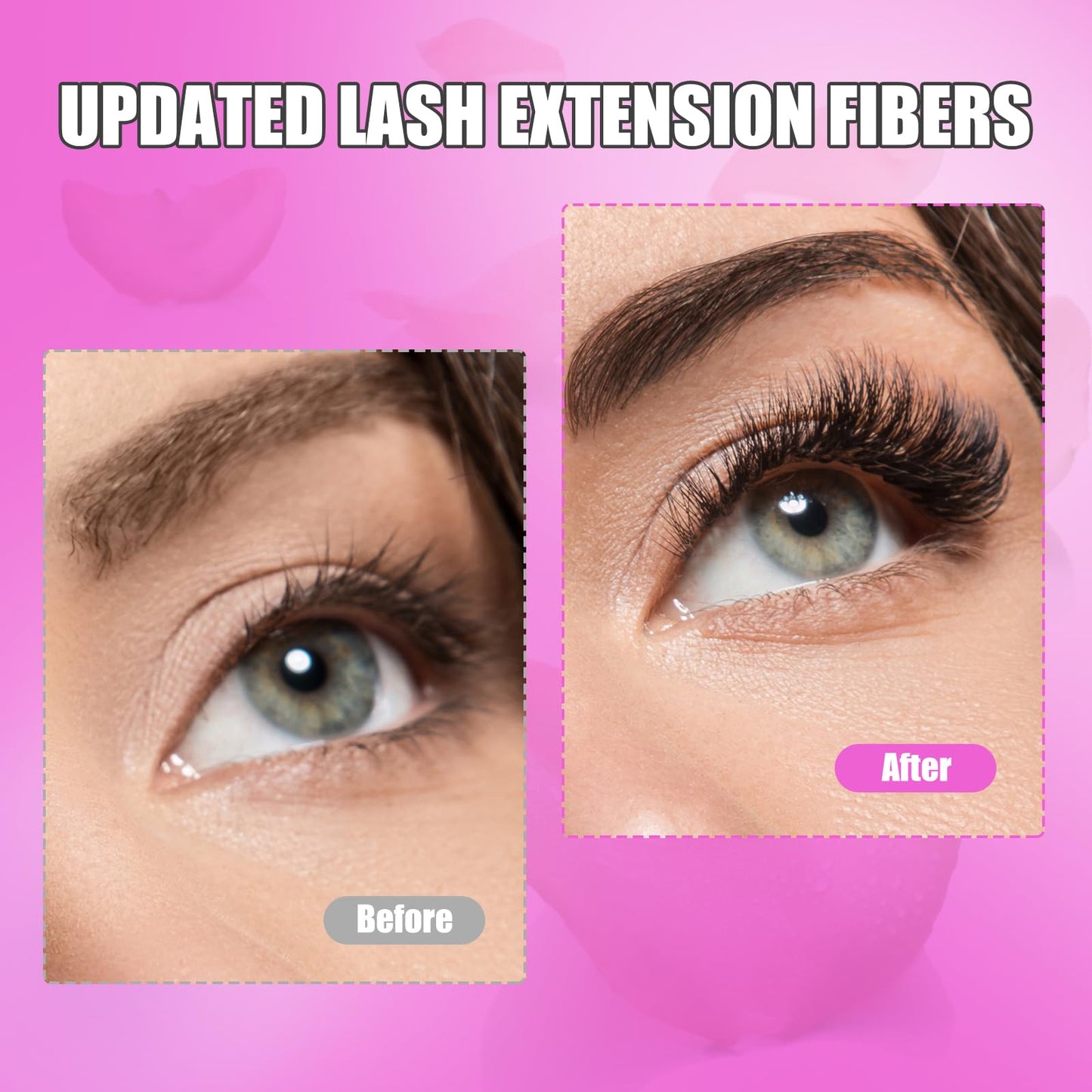 Fluffy Lash Extension Kit DIY 280PCS Wispy Lash Clusters Kit 30D40D 9-16mm Mix Tray 0.07D Curl Natural Lash Clusters Long Individual Lash Clusters Kit With Lash Bond and Seal, Tweezer at Home(30D)