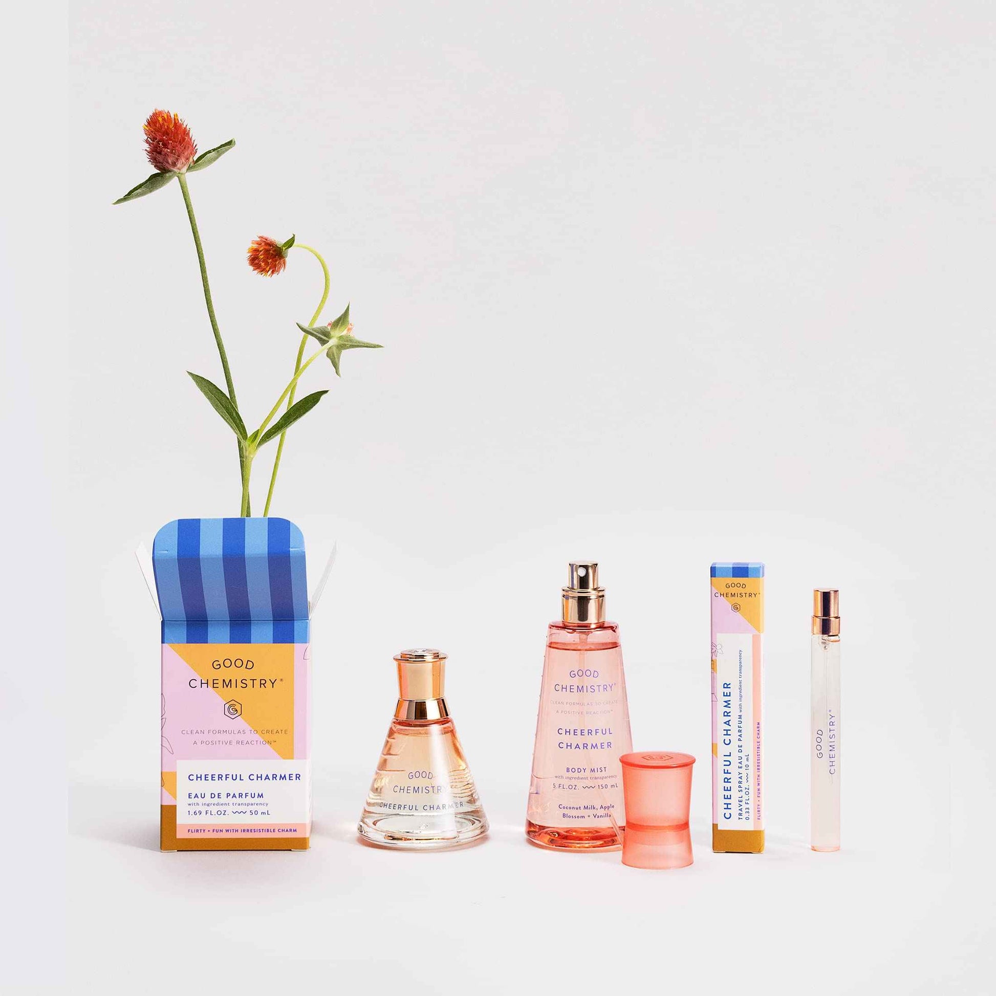 Good Chemistry Cheerful Charmer Eau de Parfume Travel Spray (Pack of 2)