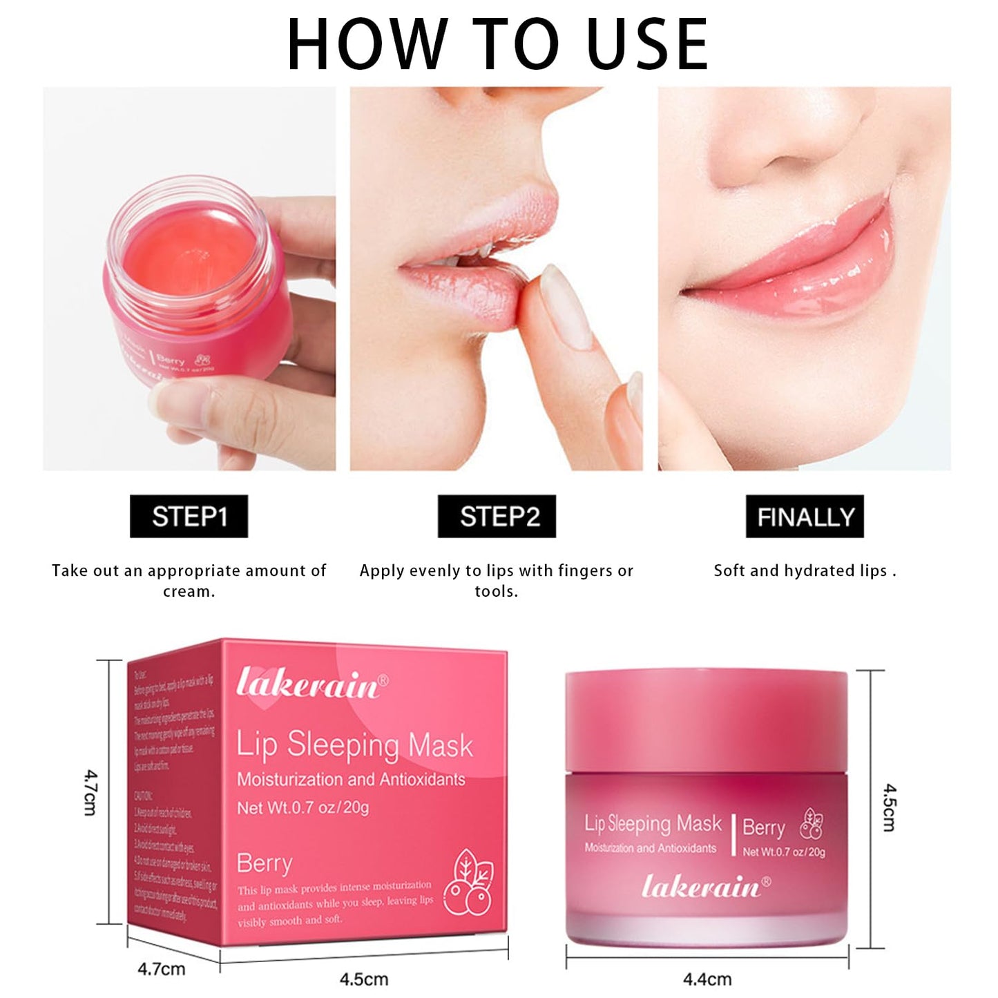 2 Pcs Lip Sleeping Mask, Lip Mask Overnight Hydrate Repair Sleeping Lip Mask, Moisturizing Lip Balm Lip Care Anti Dry Cracked Lip Cream, Lip Scrubs Exfoliator Reduce Lip Lines