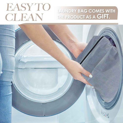 Joeyset Bath Pillows for Tub Head Neck Back Support, Bathtub Pillow 4D Breathable Air Mesh, Spa Relaxing Gifts for Women, Luxury Bathing Accessories with 6 Suction Cups and Hook (Gray)