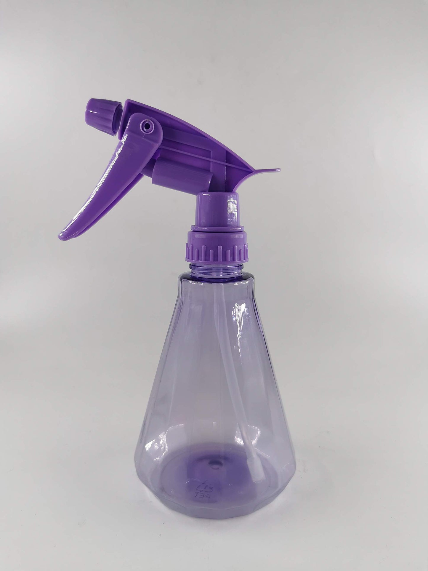 EZPRO USA Empty Spray Bottles 12oz PET Plastic for Hair, Multi Purpose Colored, Dog Grooming, Cat Training, Water Mister Sprayer, Clear Small, Pack of 4