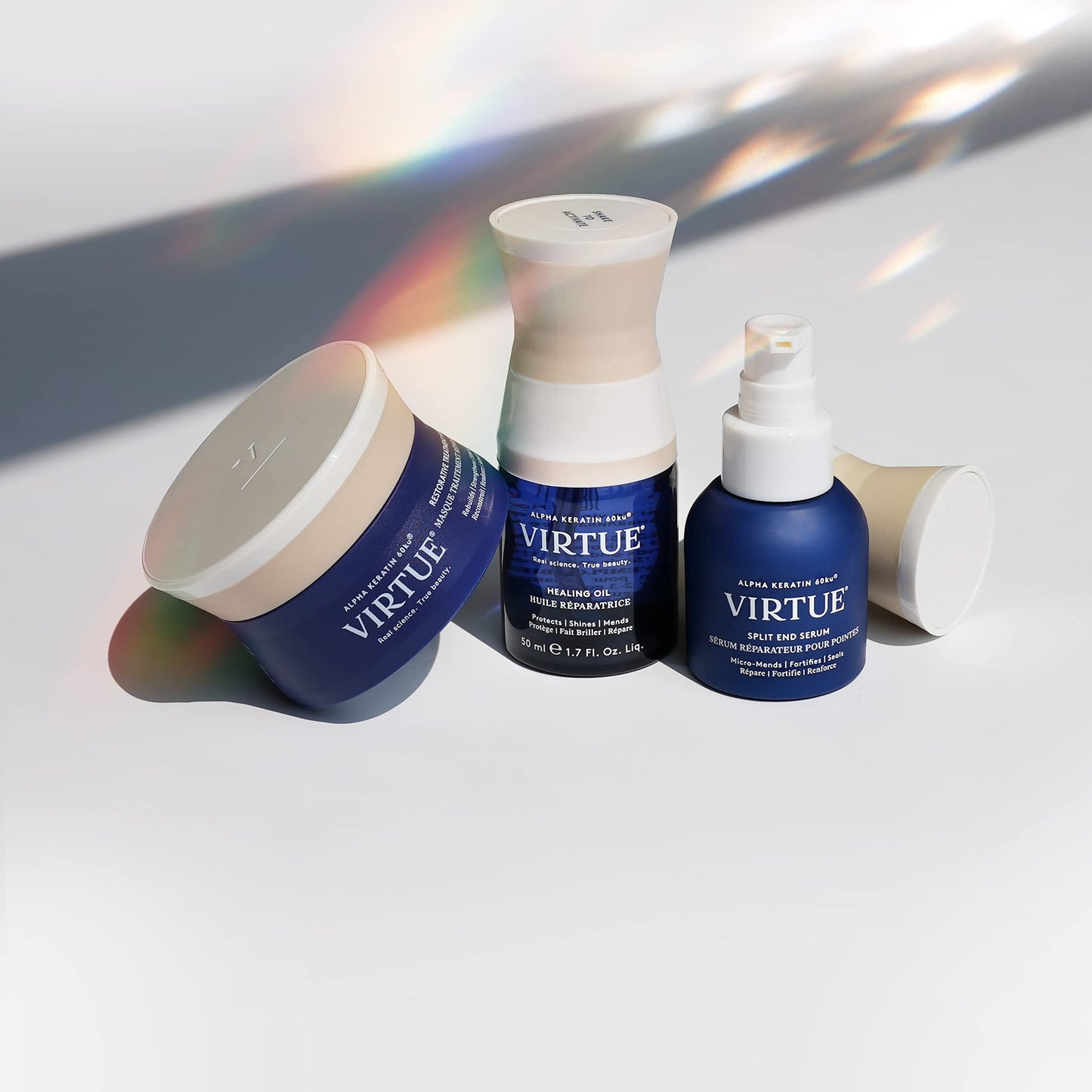 VIRTUE Air Dry Essentials | Repair, Hydrate, Add Shine for Easy Air Dried Hair