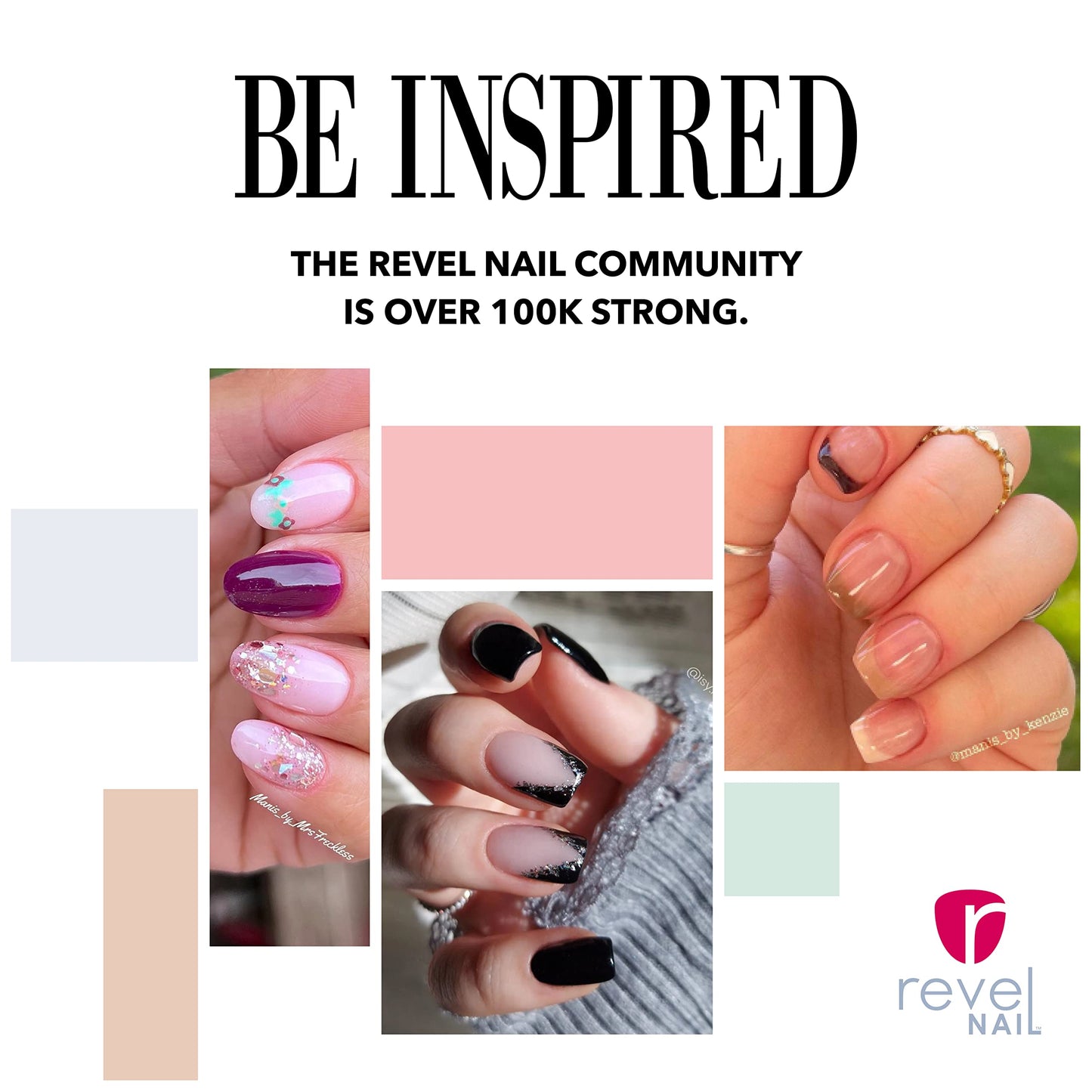 Revel Nail Dip Powder - Clear and Pink Powder Dip Nail Polish, Chip Resistant Dip Nail Powder with Vitamin E and Calcium, DIY Manicure, Vivien & Erica