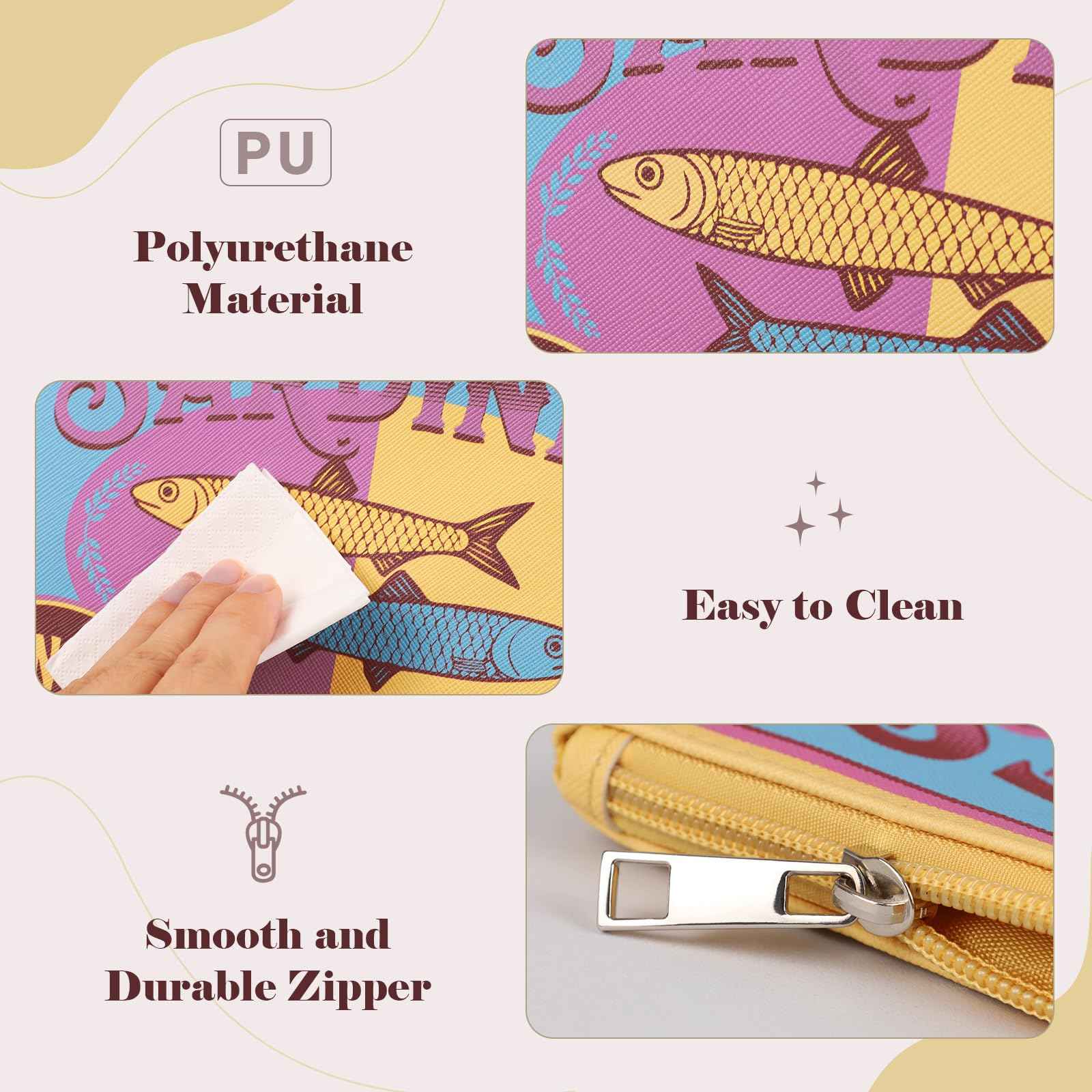 Sardines Makeup Bag, Funny Sardine Bag,Small Makeup Bags,Creative Cute Makeup Bags,Portable Travel Toiletry Pouch,Coquette Make up Pouch for Women