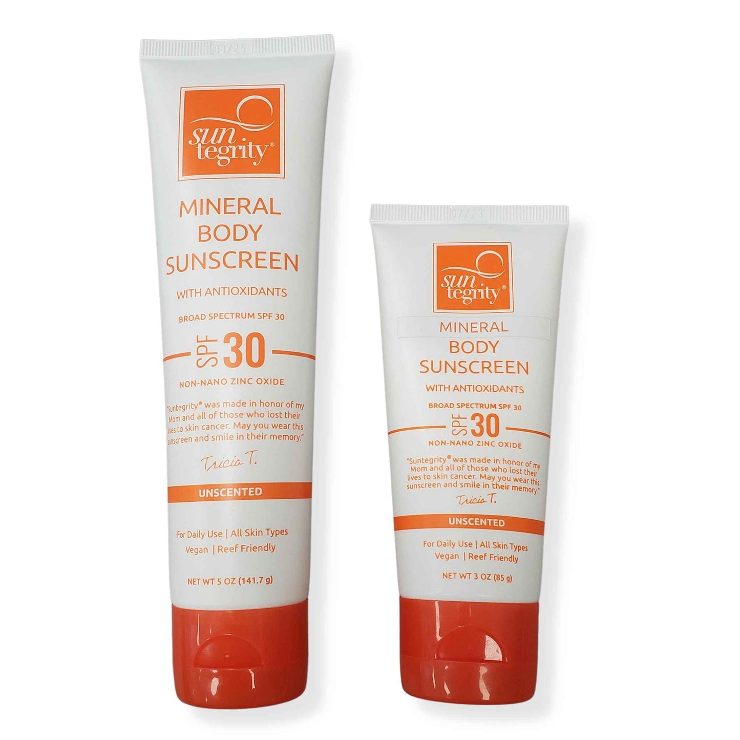 Suntegrity UNSCENTED Mineral Sunscreen For Body - 5 oz.