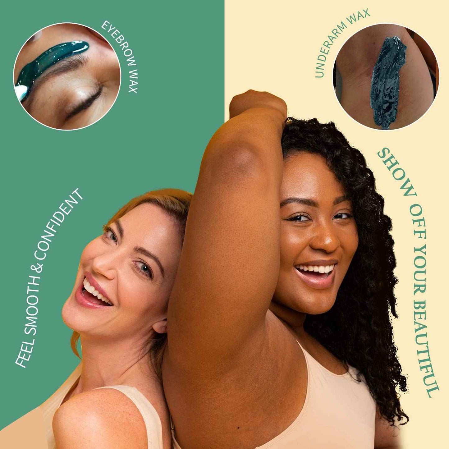 Maxpearl Hard Wax Beads Pack of 9 - Brazilian, Bikini Waxing, Face, Eyebrows, Underarms, Arms, Chest, Back, Legs, Jasmine, Coconut & Lavender Formula, 31.5oz