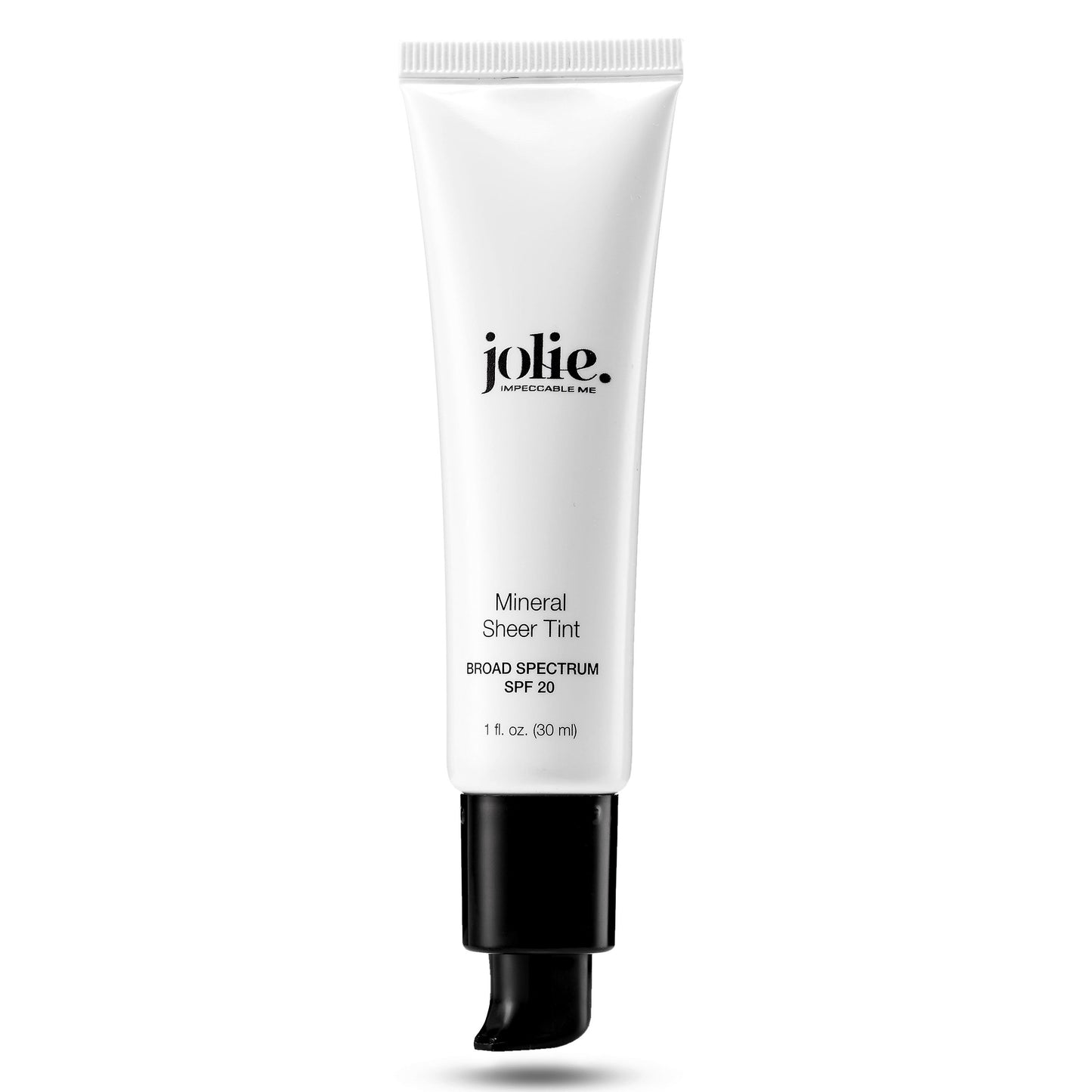 Jolie Mineral Sheer Tint SPF 20 Oil Free - Face Tinted Moisturizer - Hydration - Coverage - Sunscreen- Mineral Formula - Vegan (Light)