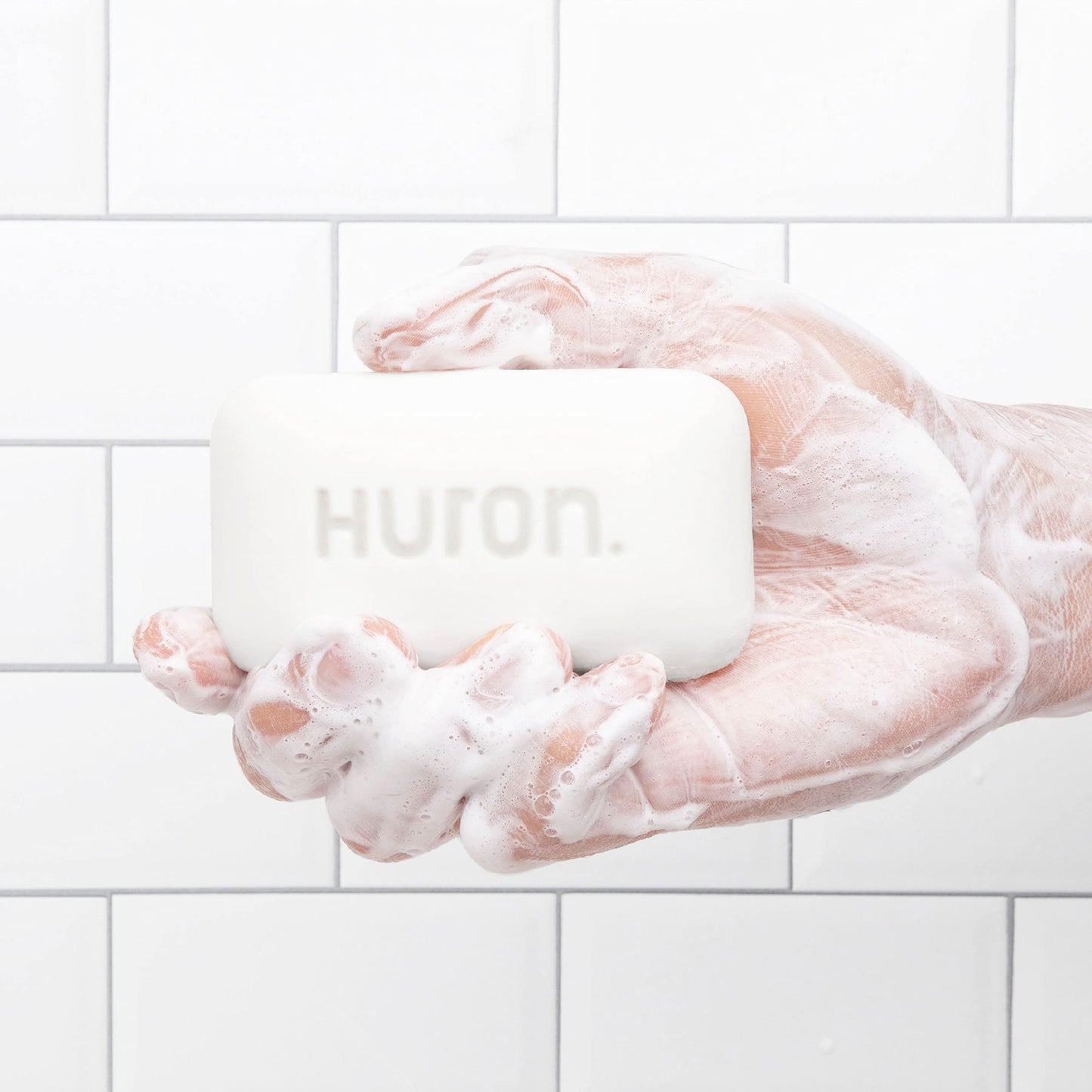 Huron Bar Soap - Citrus + Eucalyptus, 1 Pack - Crisp & Invigorating Scent of Citrus, Eucalyptus, Mint & Aromatic Greens