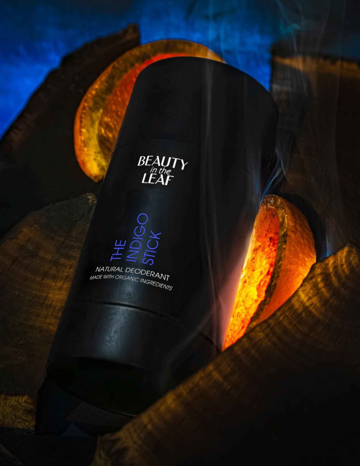 The Indigo Stick Natural Deodorant | Made in USA with Organic Ingredients | Aluminum-Free | 100% Vegan | Sandalwood Citrus Scent | Detoxifying Charcoal & Probiotic Odor Control Formula | 20% MORE