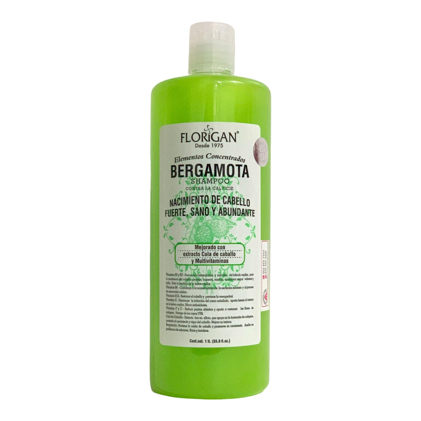 Hair Growth Shampoo Bergamota 1lt. Florigan (1 unit)