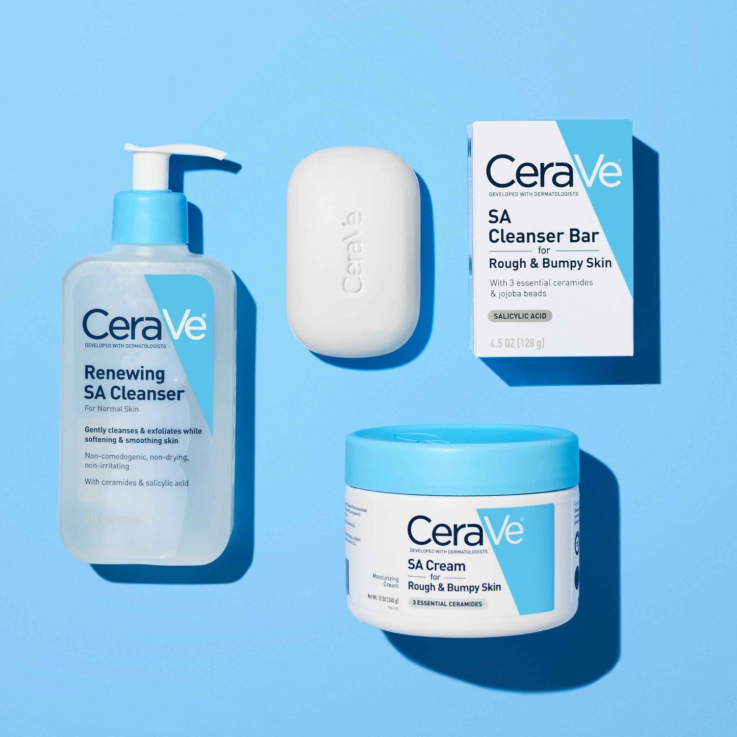 CeraVe Moisturizing Cream with Salicylic Acid, Exfoliating Body Cream with Lactic & Hyaluronic Acid, Niacinamide, and Ceramides, Fragrance Free & Allergy Tested, 16 Ounce