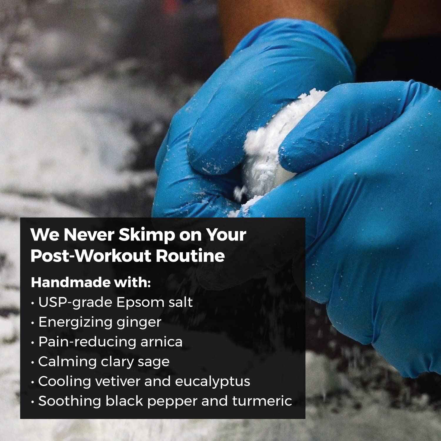 Muscle Rehab Magnesium Epsom Salt Bath Bombs - Fast-Absorbing Muscle Soak for Post-Workout Recovery - Bath Bombs for Sore Muscles and Pain- Tranquil Foot Soak Bombs - Athletic Recovery Bath - 2 Packs