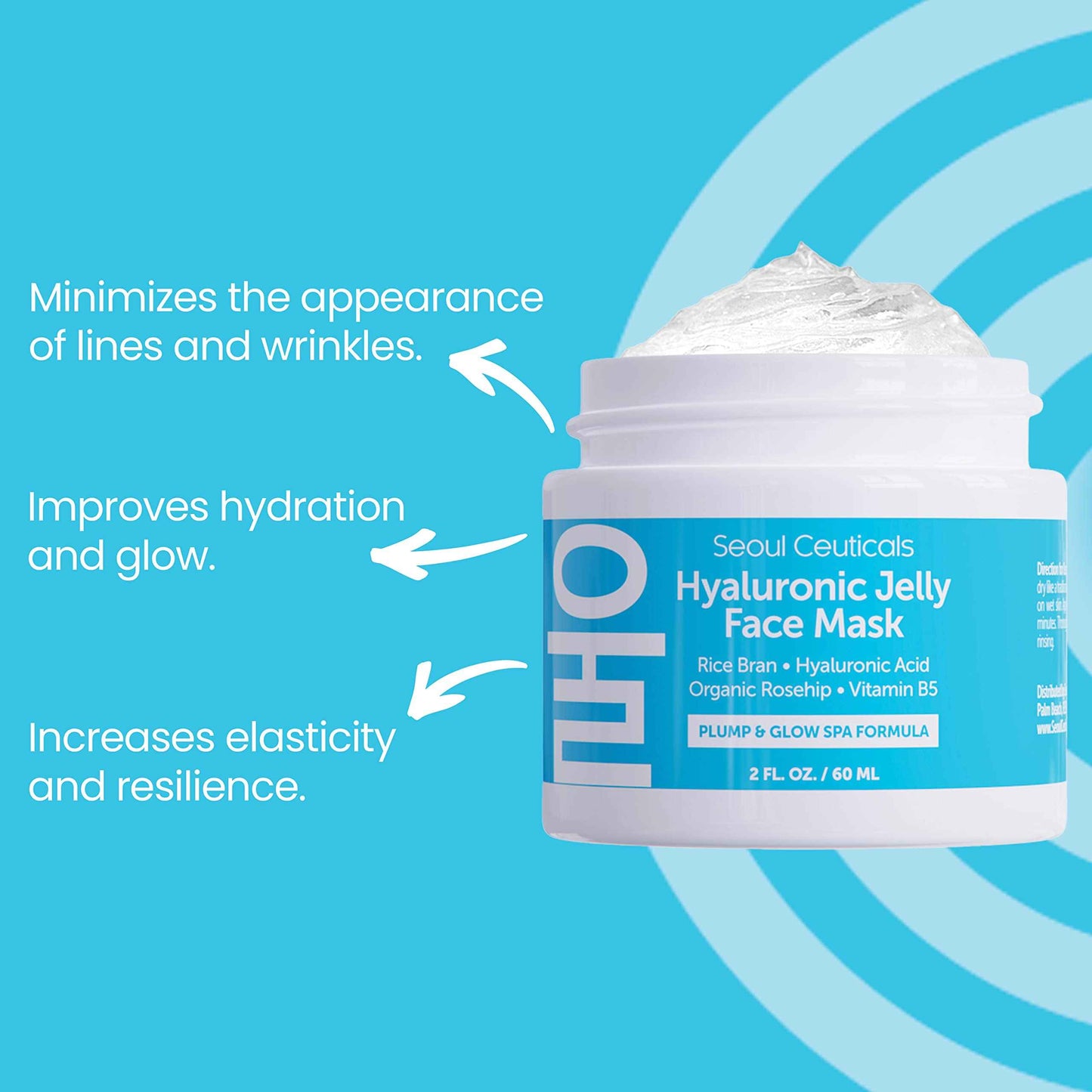 SeoulCeuticals Korean Skin Care Set - Contains Snail Cream Moisturizer + Korean Jelly Mask - This Potent Korean Skincare Set Provides Healthy, Youthful & Glowing Skin