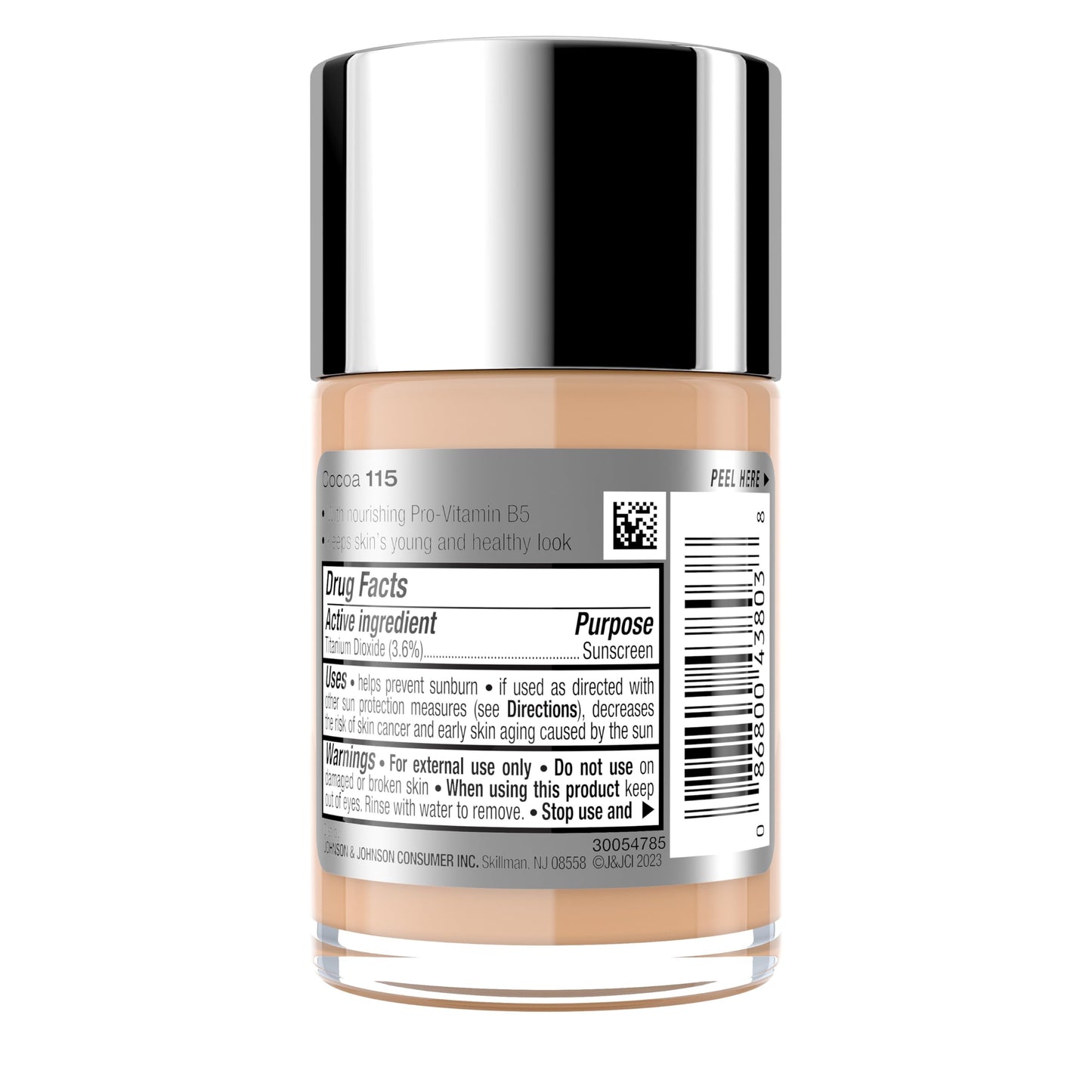 Neutrogena Healthy Skin Liquid Makeup Foundation, Broad Spectrum SPF 20 Sunscreen, Lightweight & Flawless Coverage Foundation with Antioxidant Vitamin E & Feverfew, 115 Cocoa, 1 fl. oz(pack of 2)