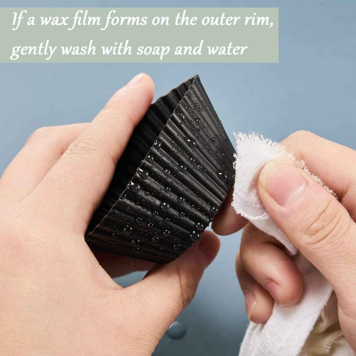 Patelai 20 Pieces Wax Melt Warmer Liners Reusable Silicone Leakproof Wax Liner Candle Tray Liner for Christmas, Candle Warmer(Black)