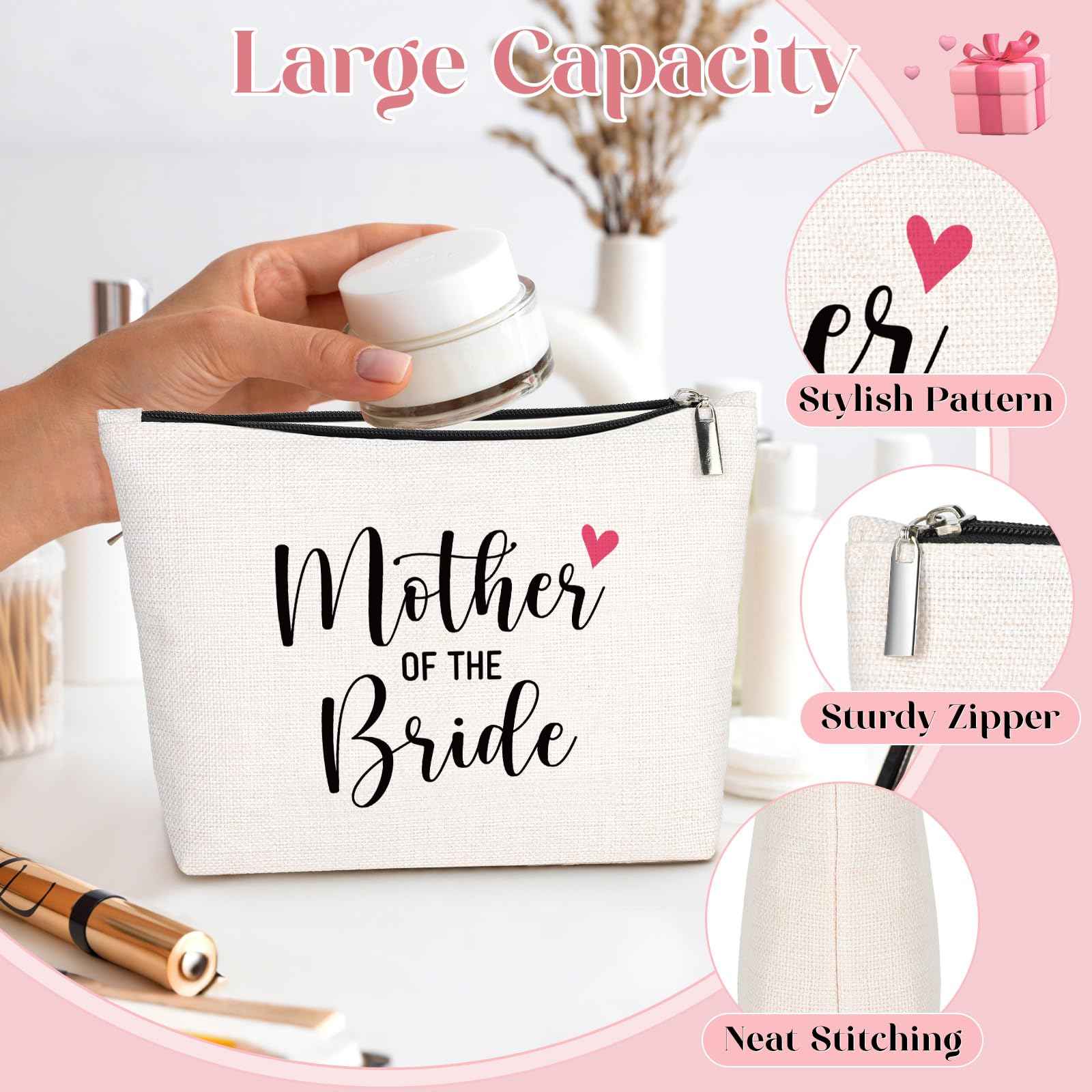 GevGuxLuo Mother of The Bride Gifts Wedding Gift Marriage Gifts Makeup Bag