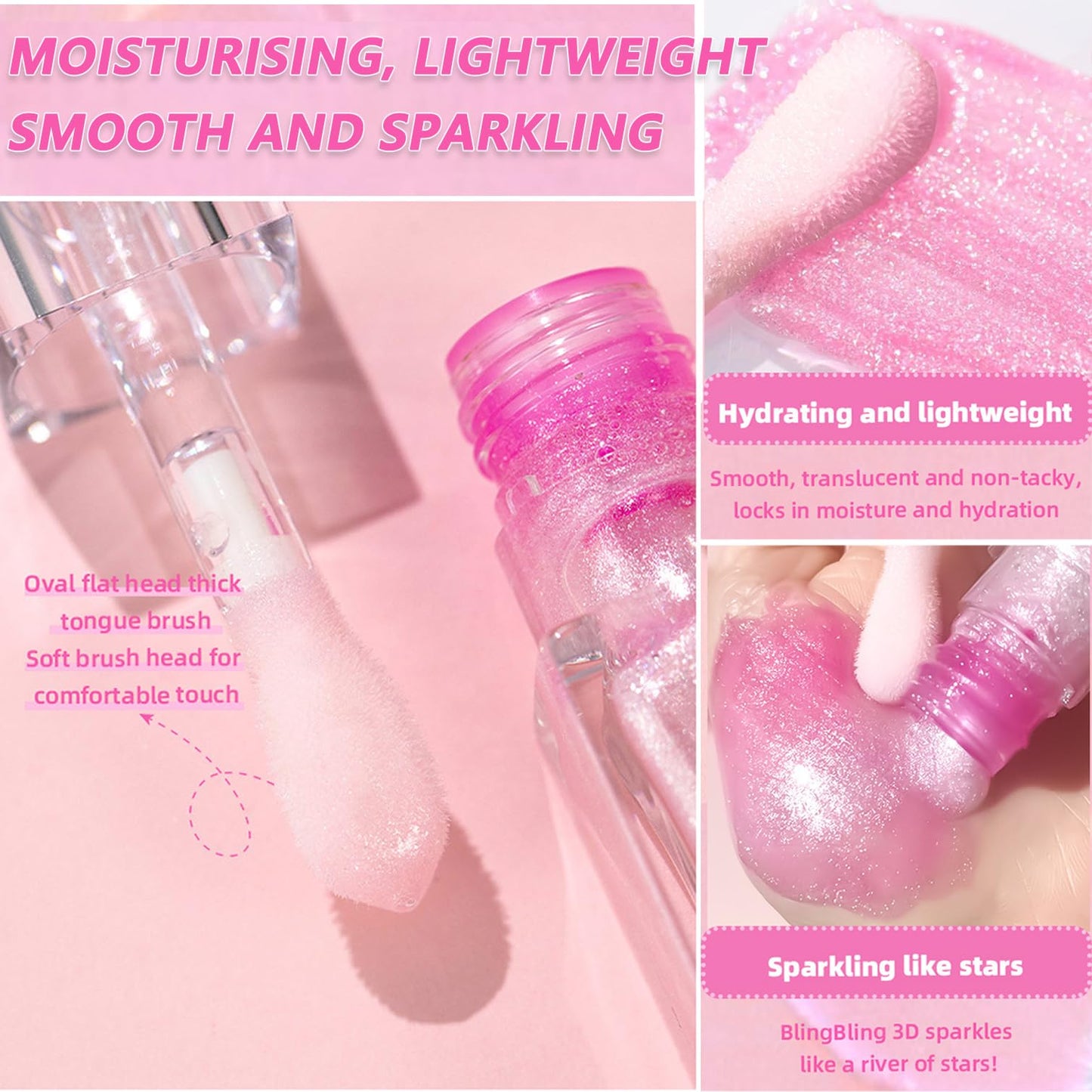 Yishifa 2PCS Magic Color Changing Lip Oil,2024 New Lip Gloss Base,Moisturizing Color Changing Plumping Lip Oil, Moisturizing Color Changing Lip Gloss,Warm Change Lip Glow Oil