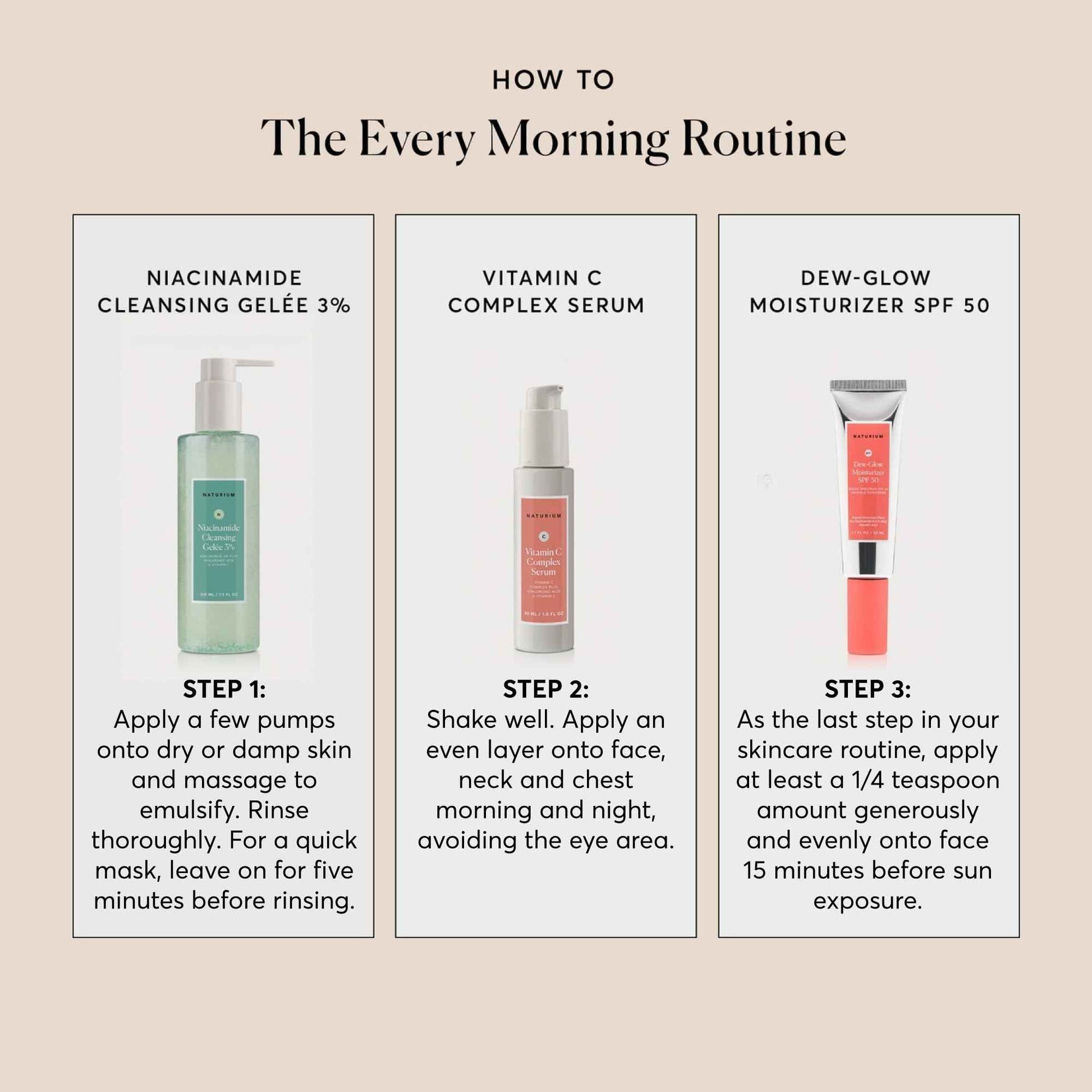 Naturium Vitamin C Complex Face Serum, Anti-Aging Facial Treatment with Hyaluronic Acid & Vitamin E, 1 oz