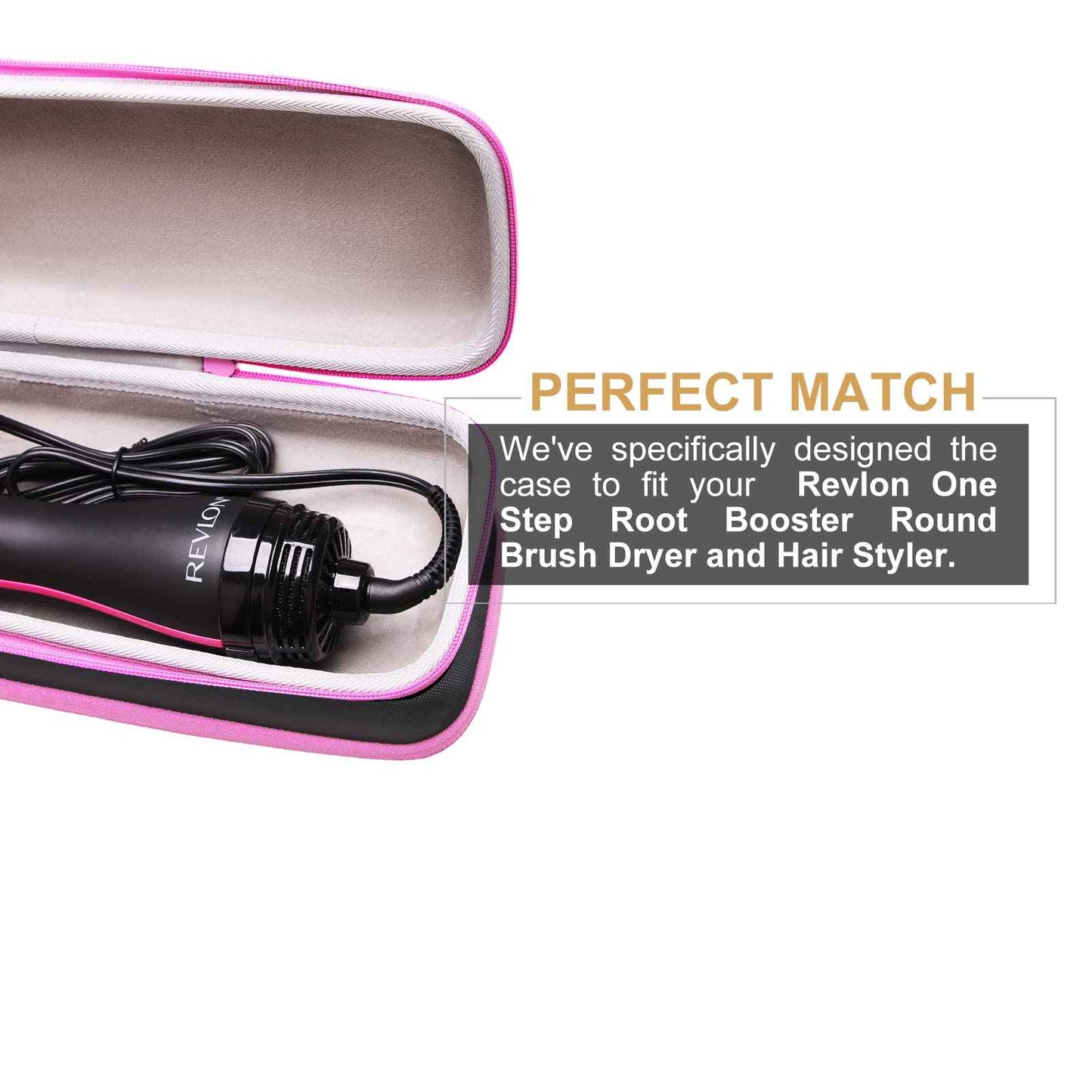 LTGEM EVA Hard Case for Revlon One Step Root Booster Round Brush Dryer and Hair Styler - Travel Protective Carrying Storage Bag