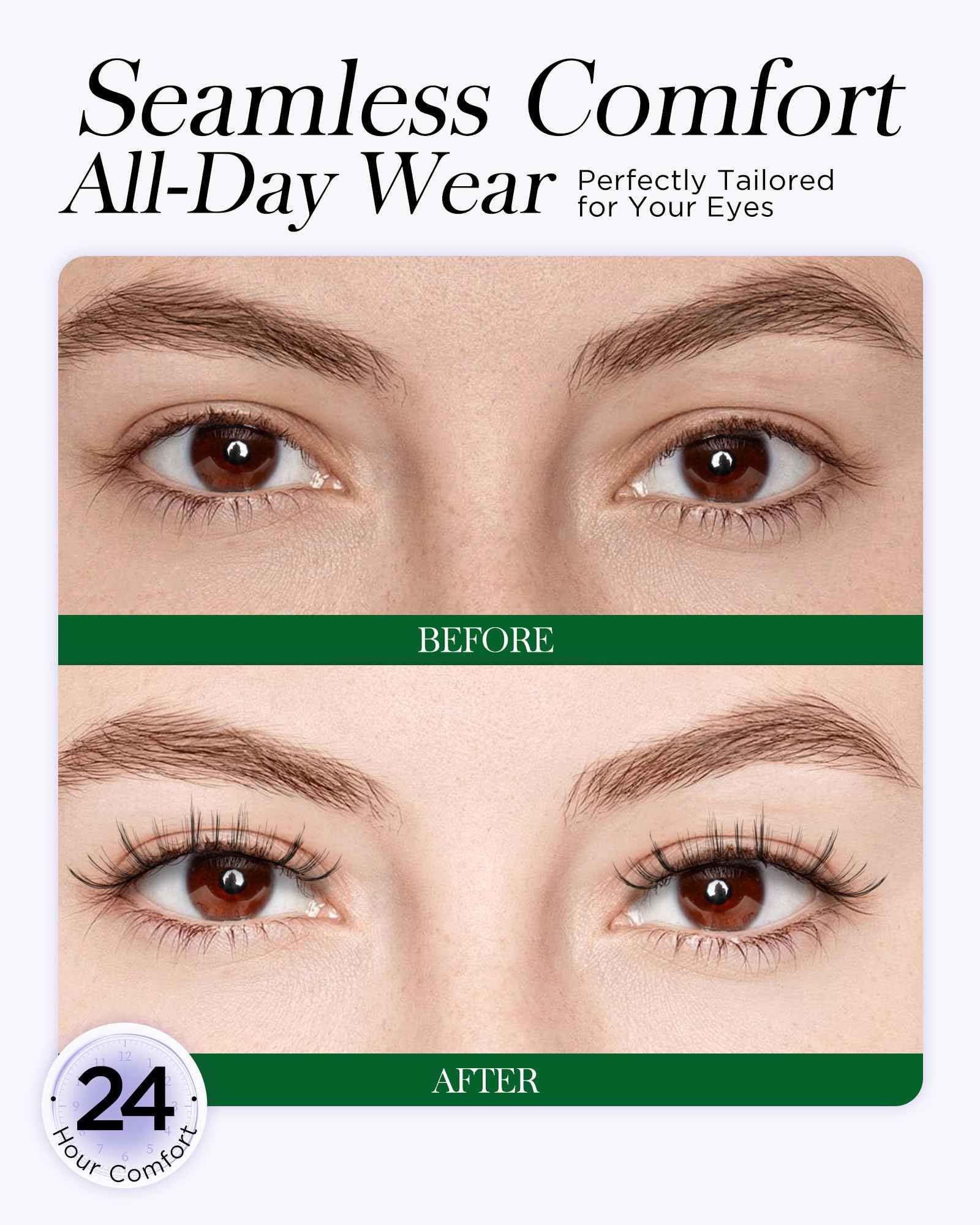 BEYELIAN Portable Magnetic Eyelashes with Applicator, Upgrade Soft Magnetic Lashes No Glue Needed Magnetic Eyelashes Natural Look, Reusable, Fales Eyelashes for Eye YT25 (All-In-One & Comfortable)