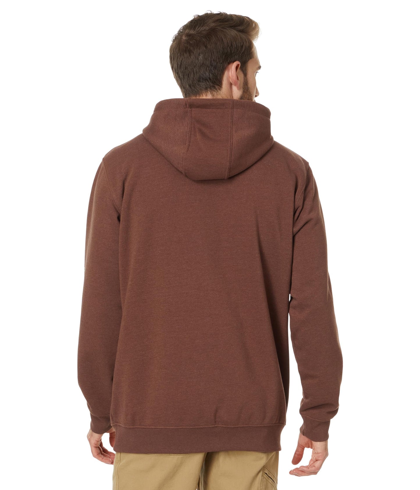 Carhartt Men's Loose Fit Midweight Logo Sleeve Graphic Sweatshirt, Mocha Heather