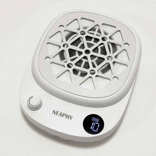 Neaphy Rechargeable Nail Dust Collector Nail Tech, Compact Vacuum Fan Dust Collector for Nails, Cordless Dust Suction Machine Manicure Pedicure Tool for Acrylic Nail Polishing, 30PCS Filter Papers