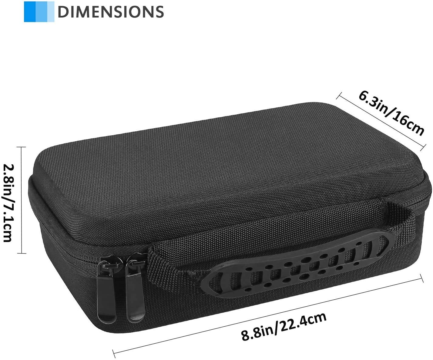 ProCase Hard Travel Case for Multigroom Series 3000 5000 7000 MG3750 MG5750/49 MG7750/49 Men's Electric Trimmer Shaver and Attachments Father's Day Gift -Black