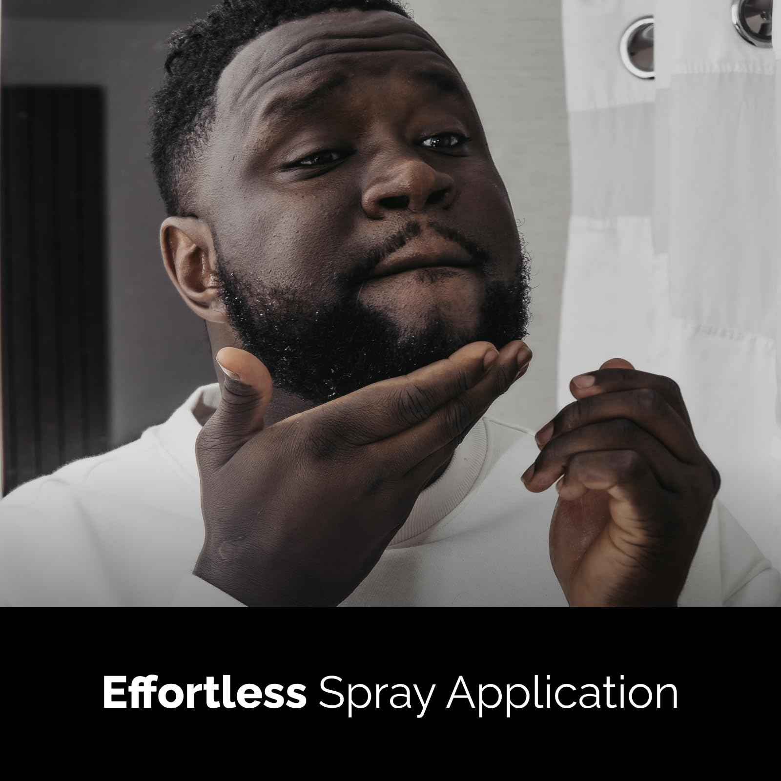 Golden Grooming Beard Growth Spray | Boost Beard Growth, Thickness & Strength | Natural Formula with Biotin & Vitamin E | Specifically Crafted for Coarse & Curly Beards (2-Pack)