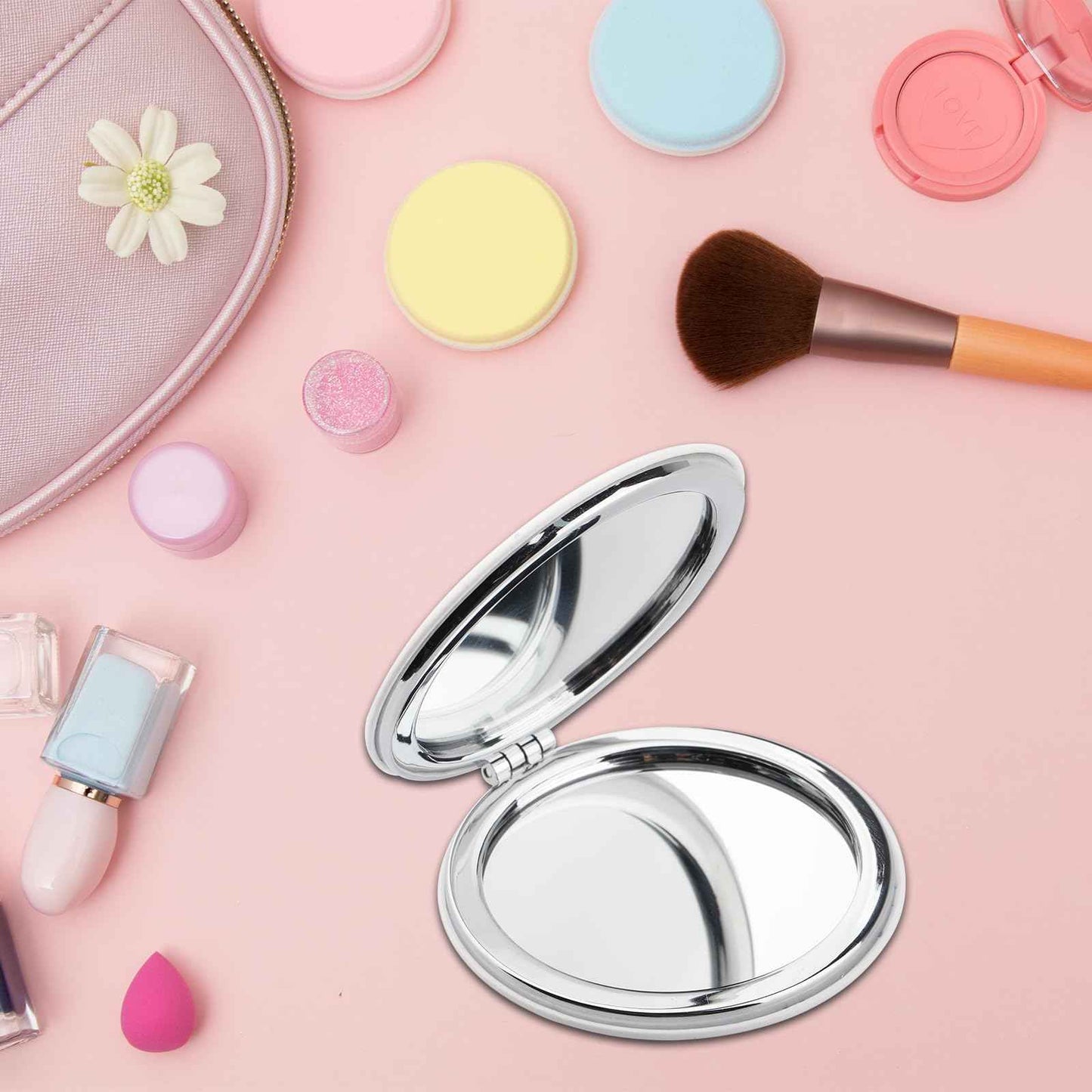 WSNANG Movie Inspired Travel Makeup Mirror Ruby Fans Gift Movie Character Compact Pocket Mirror Gifts for Movie Lover (W O Mirror-T)