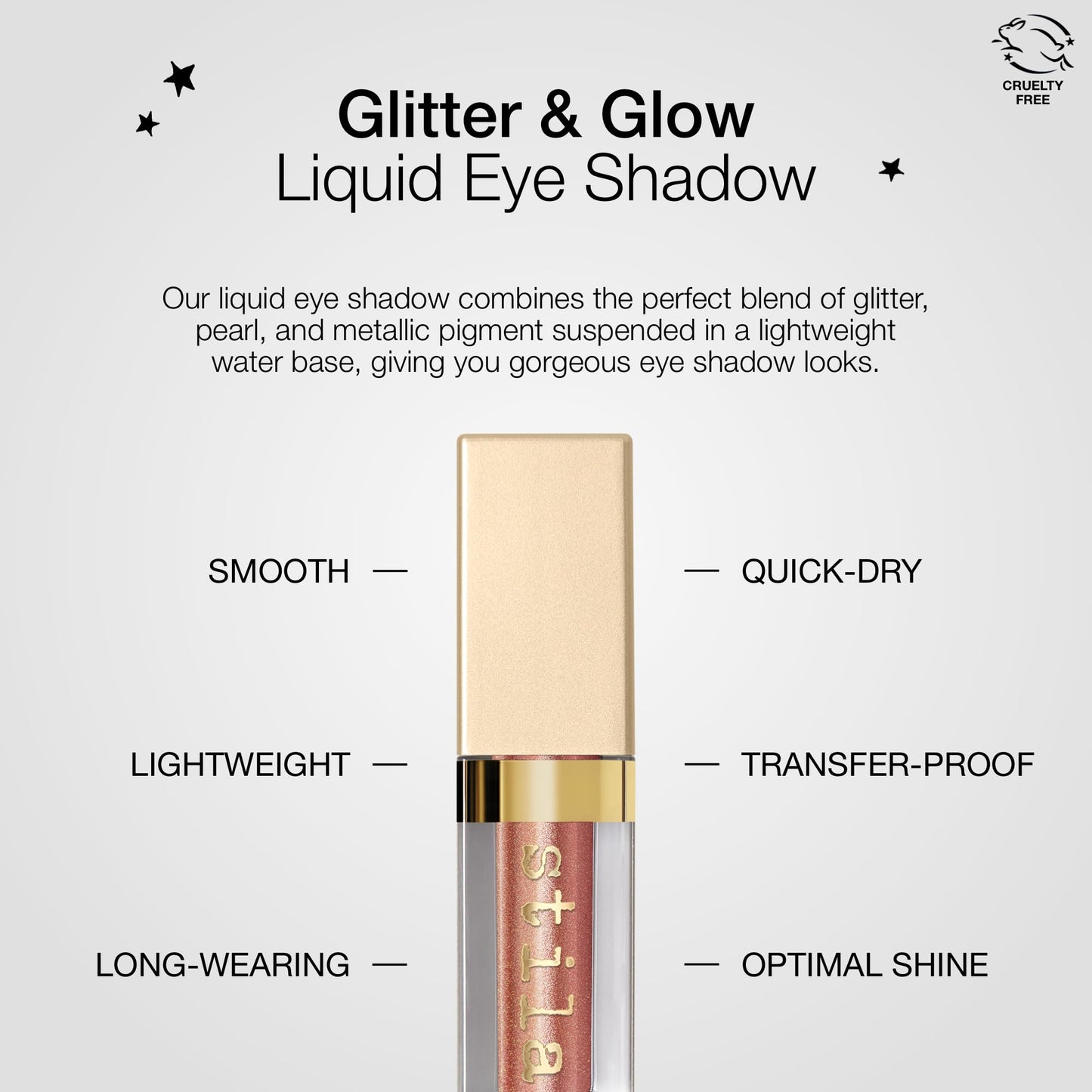 stila Glitter & Glow Liquid Eye Shadow, Dolish, Original,0.15 Fl Oz (Pack of 1)