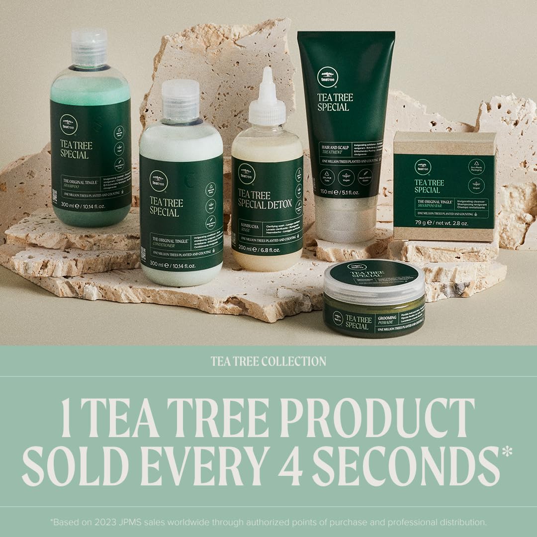 Tea Tree Hair and Body Moisturizer Leave-In Conditioner, Body Lotion, After-Shave Cream, For All Hair + Skin Types, 2.5 fl. oz.