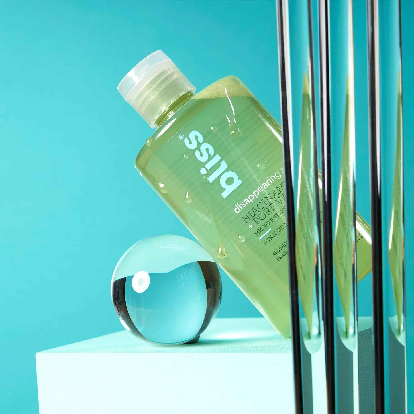 Bliss Disappearing Act Niacinamide Toner +Micro Magic | Skin-Renewing Microdermabrasion Scrub