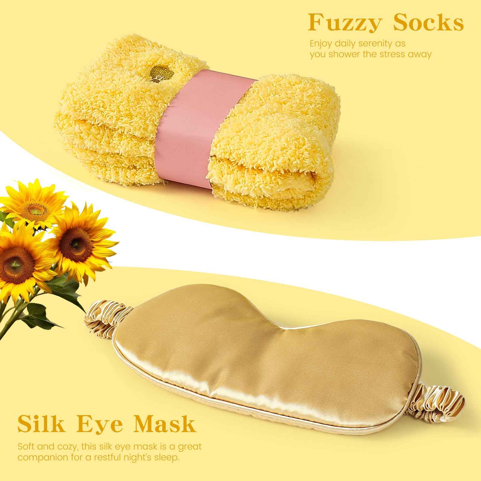 Christmas Gifts for Women, 10pcs Self-Care Package, Relaxation Spa Gift Basket for Mom Wife Grandma Daughter Friends Sister, Birthday Sunshine Gift Box Idea for Women Who Have Everything