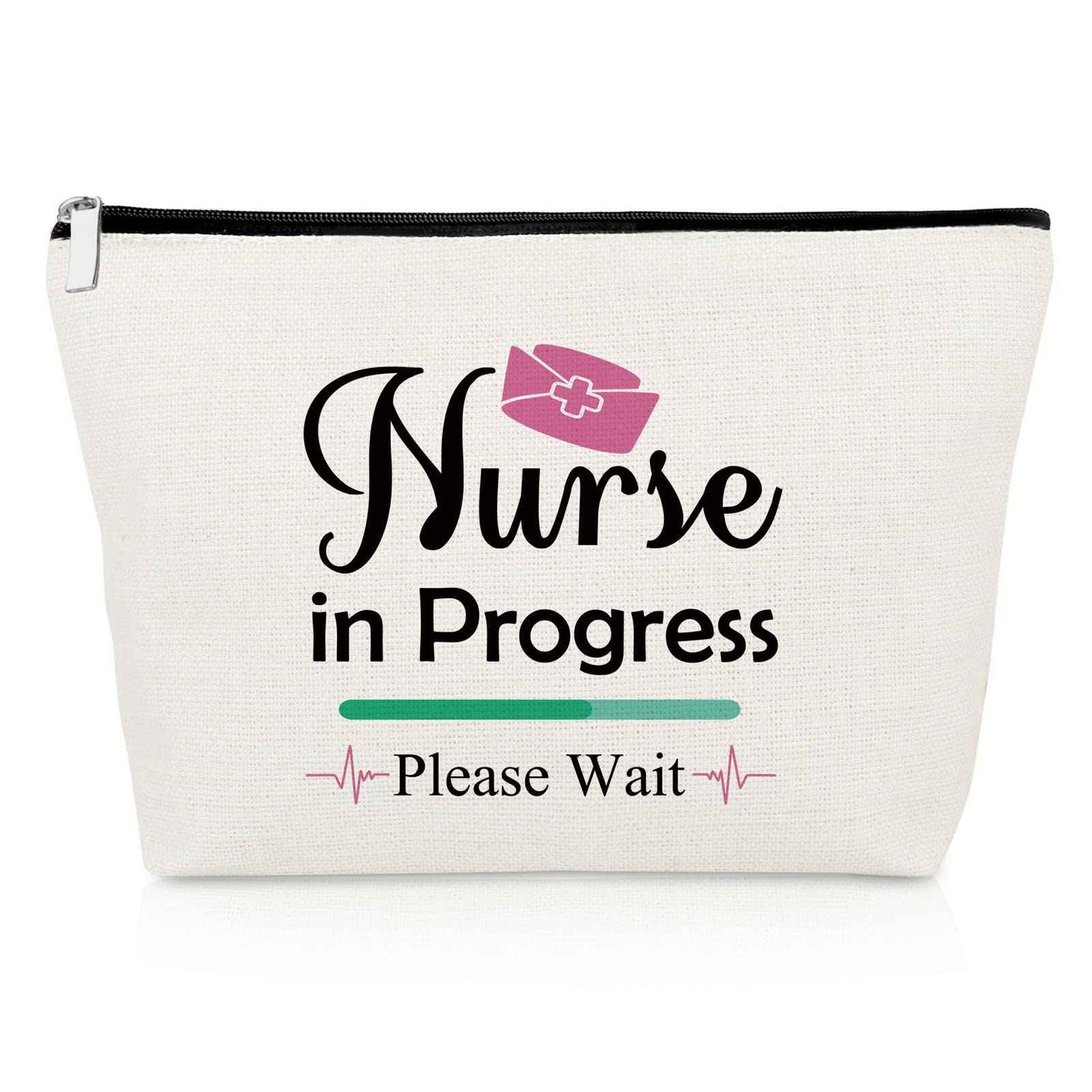 Nurse Inspirational Gifts Nursing Makeup Bags Nurse in Training Gifts for Women Future NP Coworker Encouragement Cosmetic Bag for Nursing Student Daughter Friend Graduation Birthday Travel Pouch
