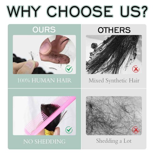 20 Inch Human Braiding Hair 150g 3 Bundles/Pack Deep Wave Bulk Human Hair for Braiding Brazilian Virgin Human Hair Bundles Wet and Wavy Bundles No Weft Curly Human Hair Extensions Natural Black