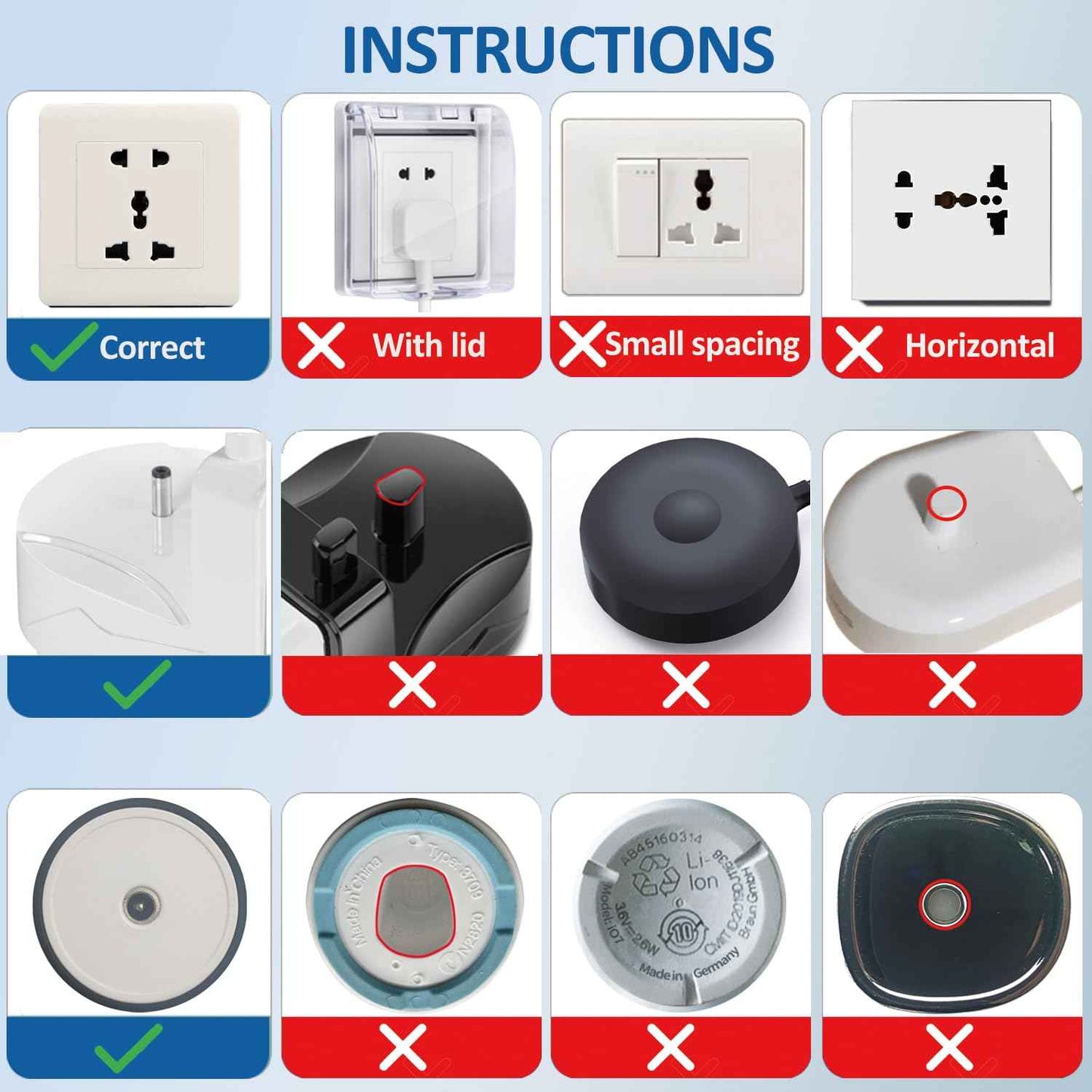 Wall Charger for 7AM2M AM105/AM110 /Fairywill/Bitvae/Dnsly/Vekkia/Gloridea/Sboly/Electric Toothbrush, (Not for 7AM2M AM100 AM101 AM103) (White)