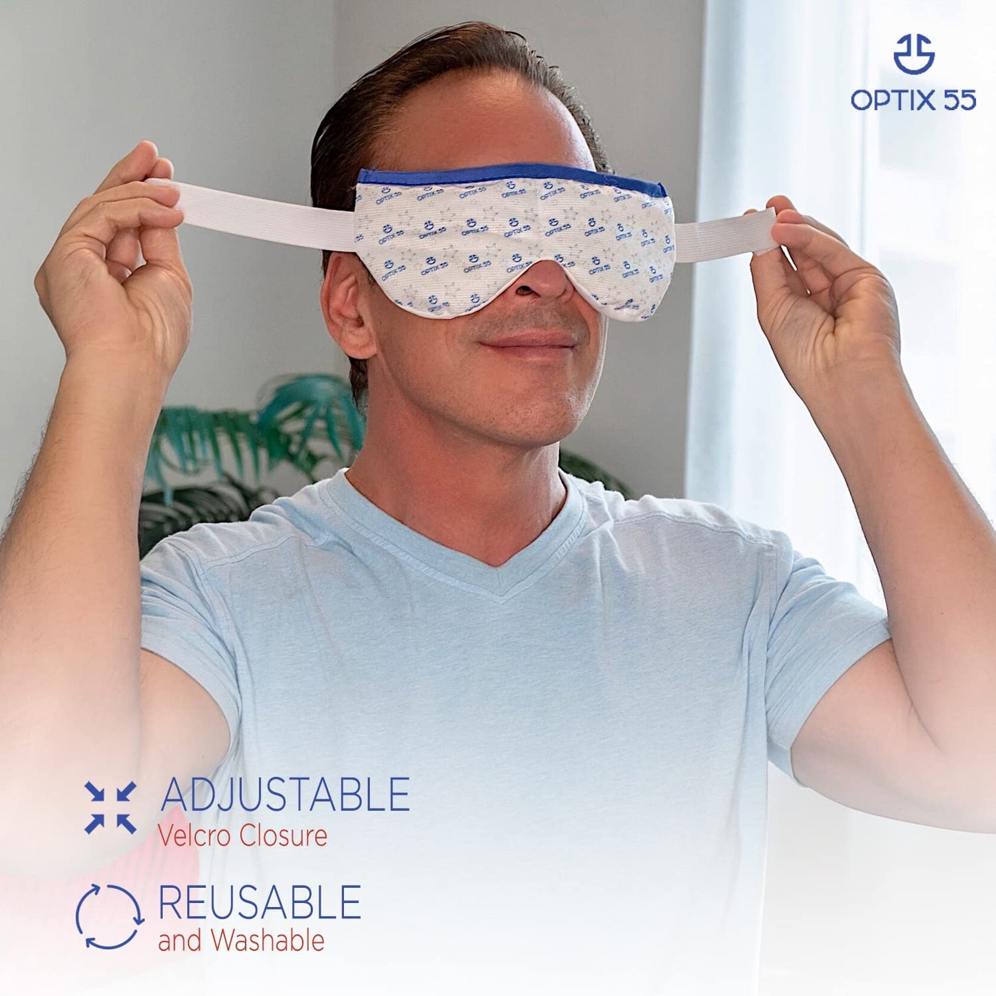 Eye Mask for Dry Eyes - Moist Heat Microwave Activated Warm Compress, Relieves Stye & Pink Eye